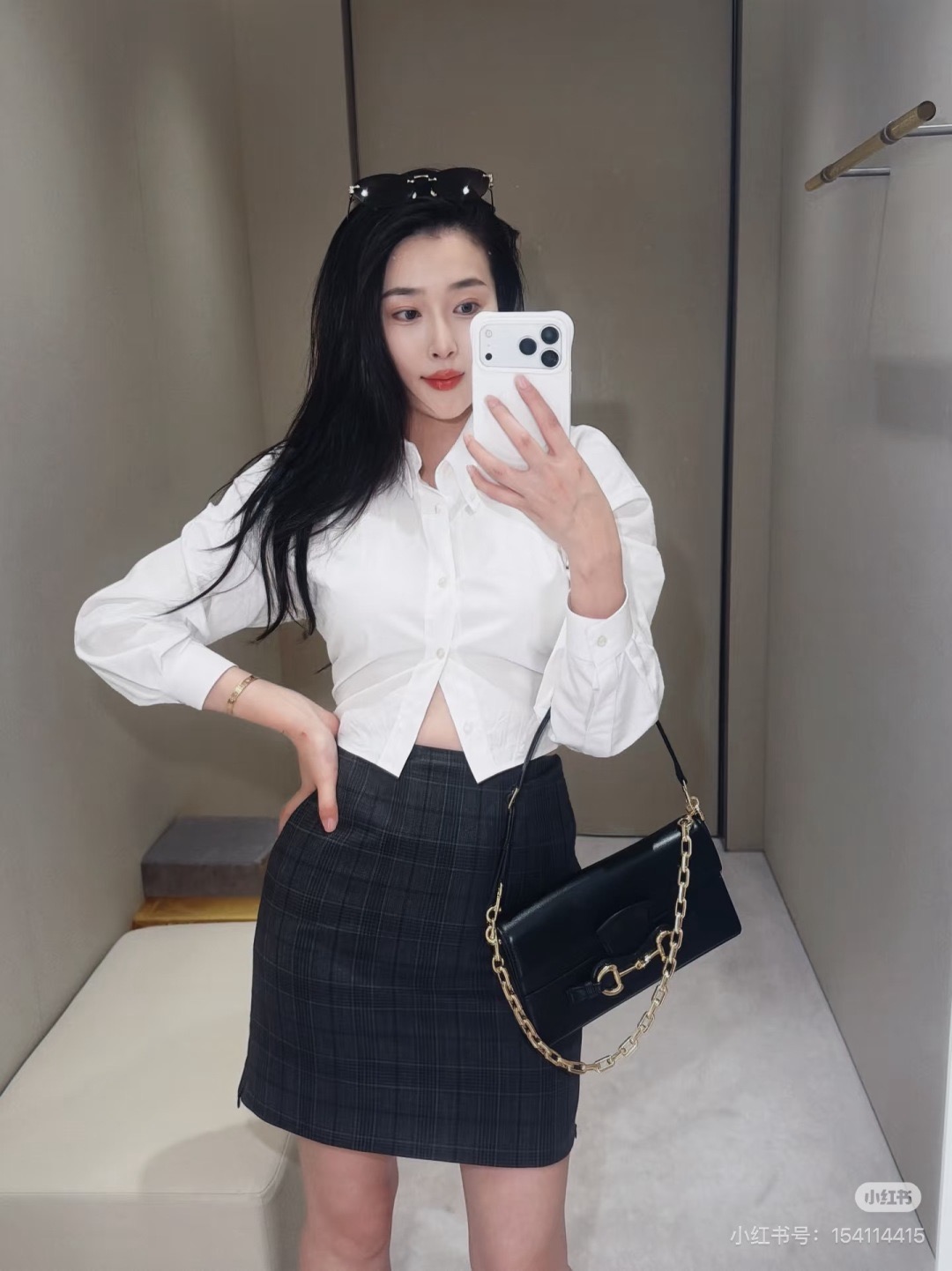 Guc 26fw cropped shirt