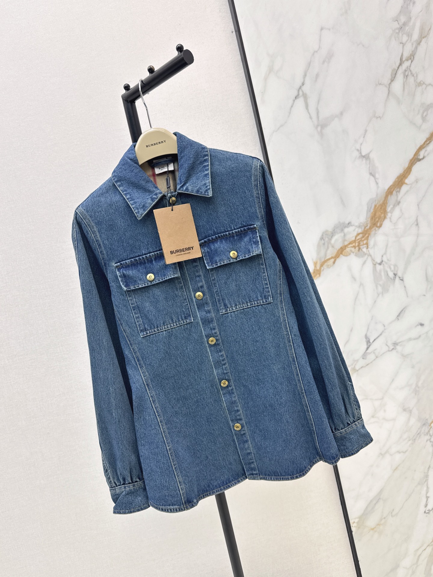 Bur 26fw denim shirt
