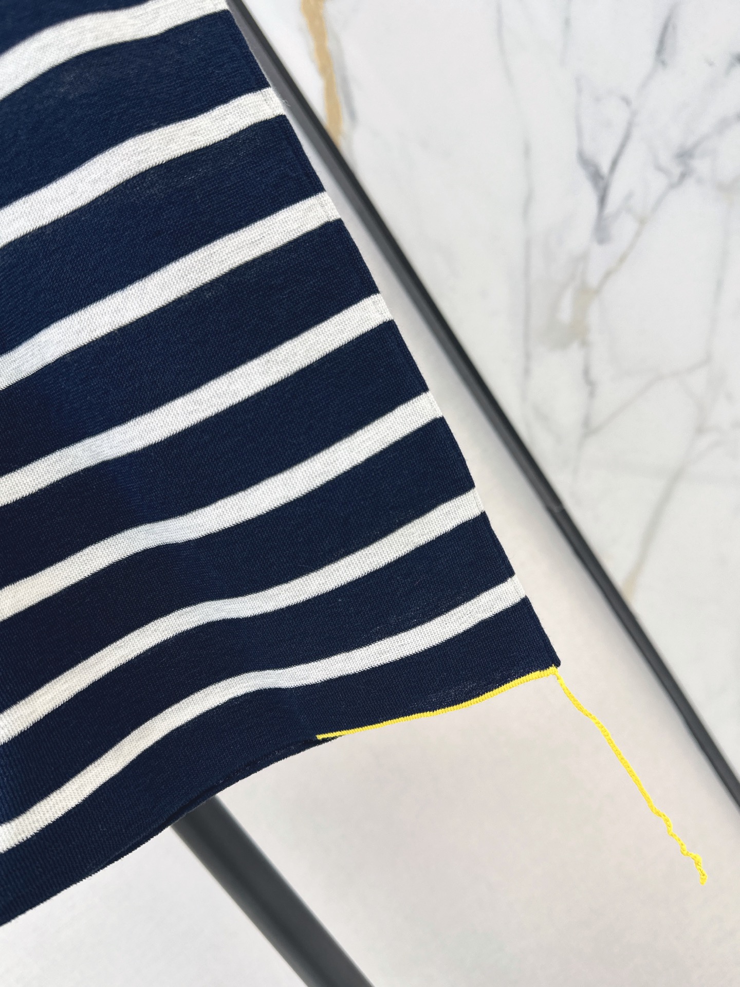 Fen 26fw stripe knit top