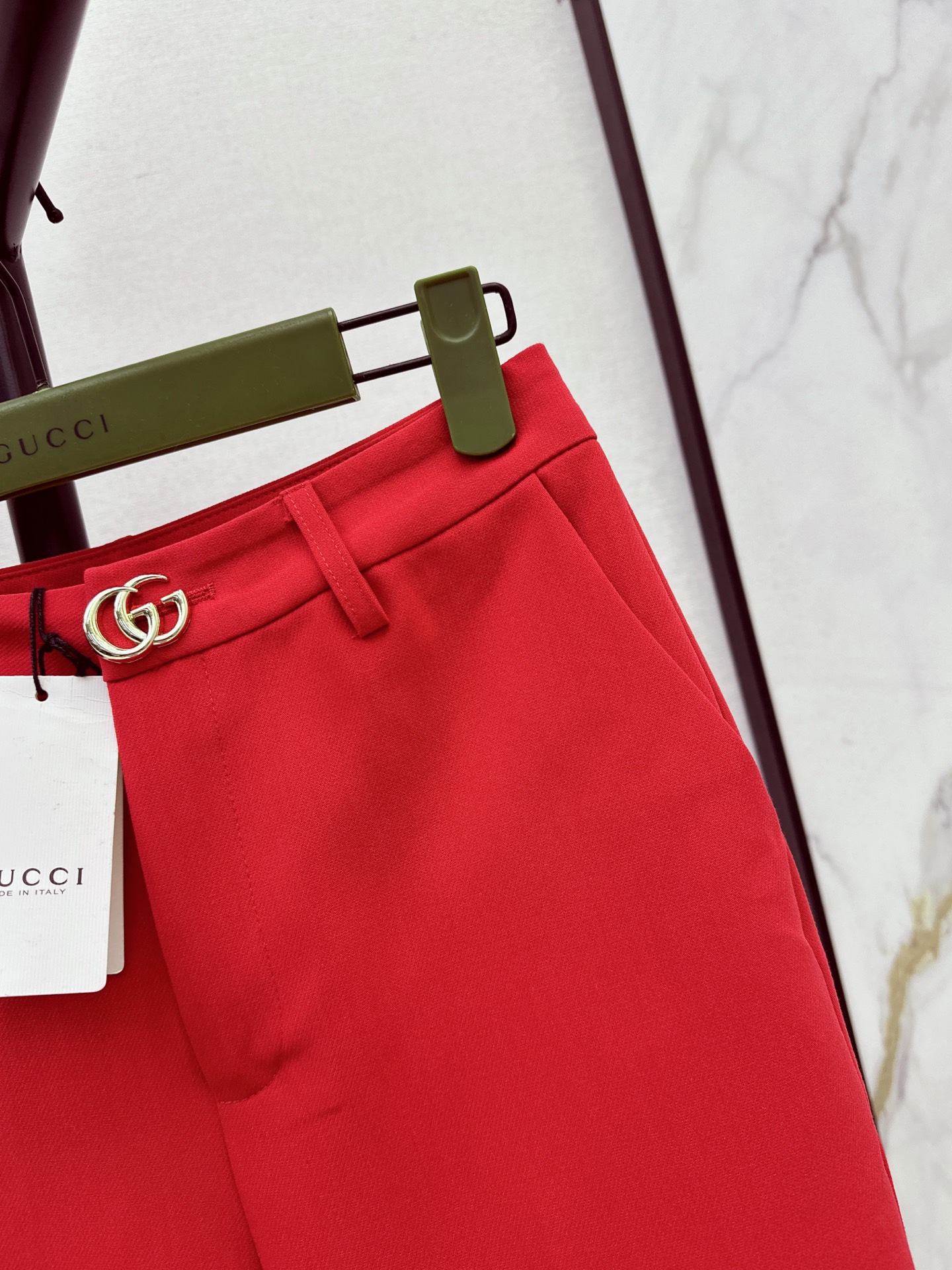 Guc 26fw straight-leg trousers