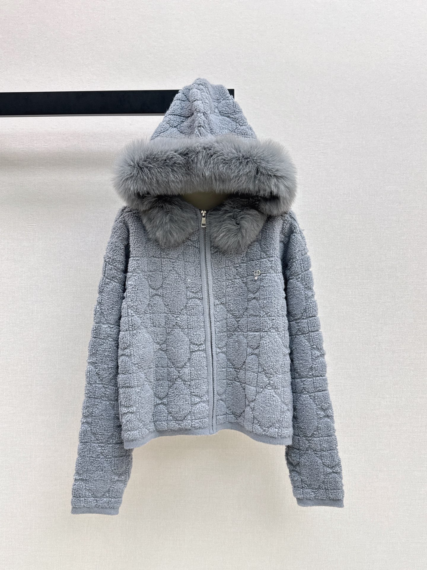 CD 26fw fur-trim hooded jacket