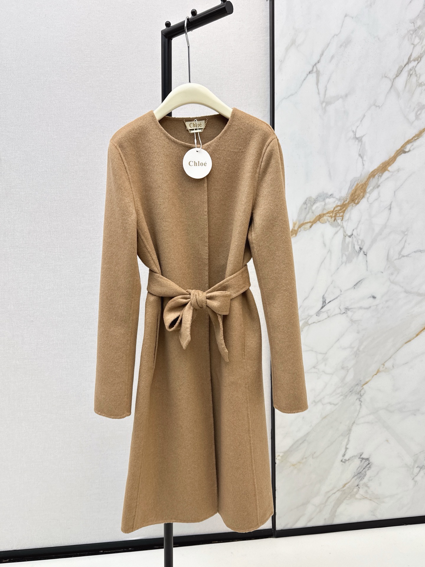 Chol 26fw detachable woolen cape overcoats