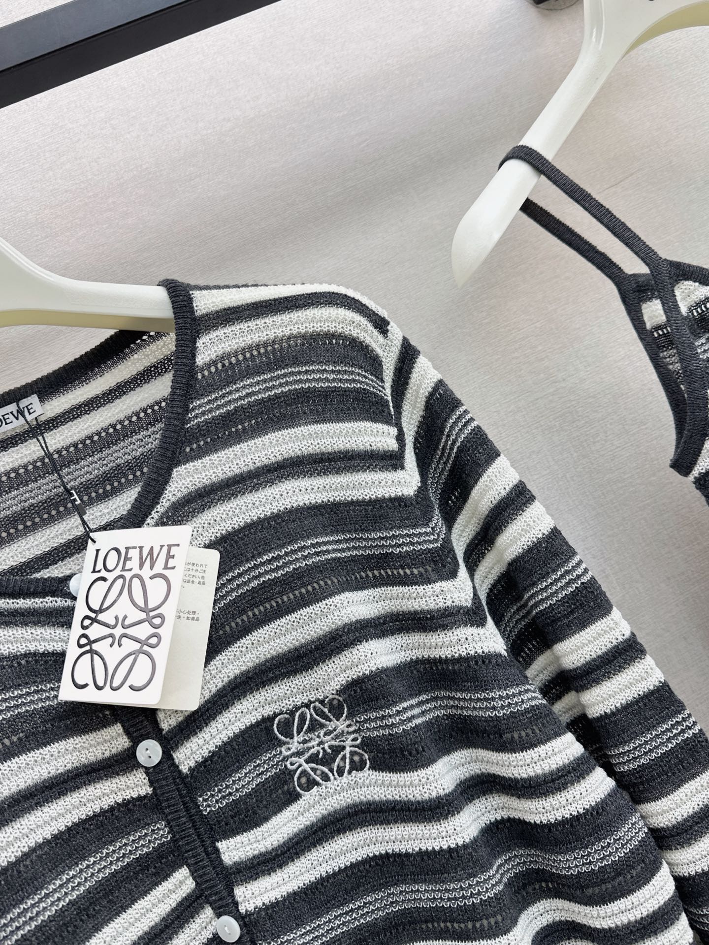 Loe 26fw knit vest cardigan sets