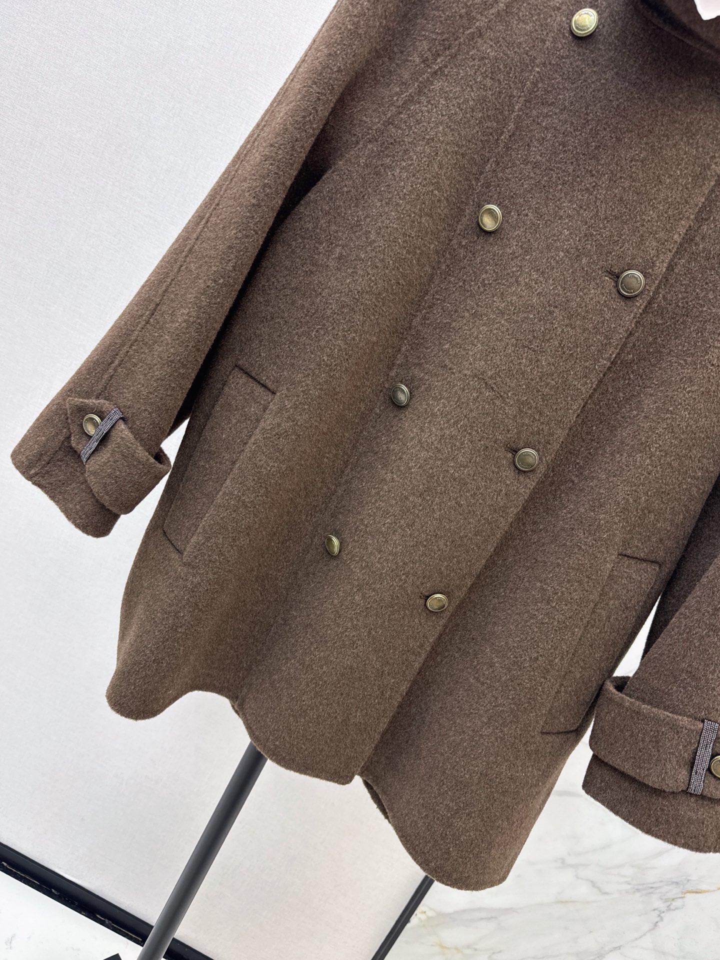 Brun 26fw woolen cropper overcoats