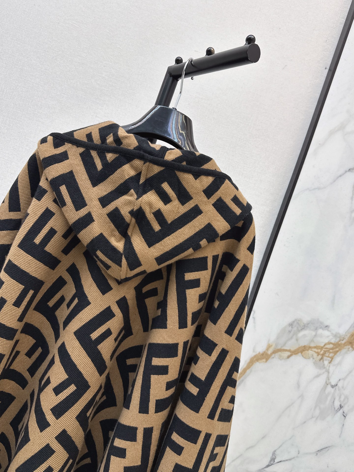 Fen 26fw cashmere hooded shawls cape