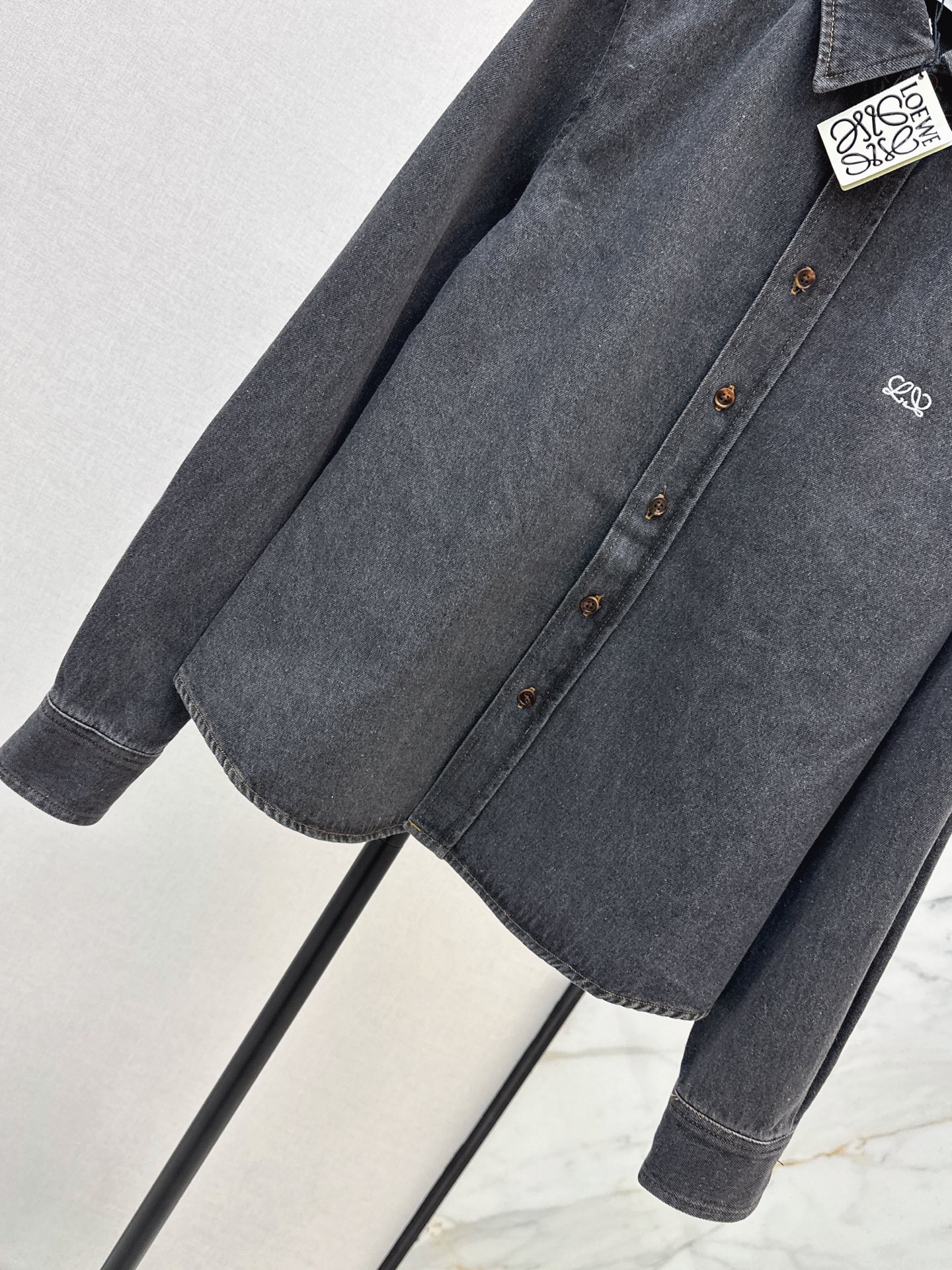 Loe 26fw denim shirt