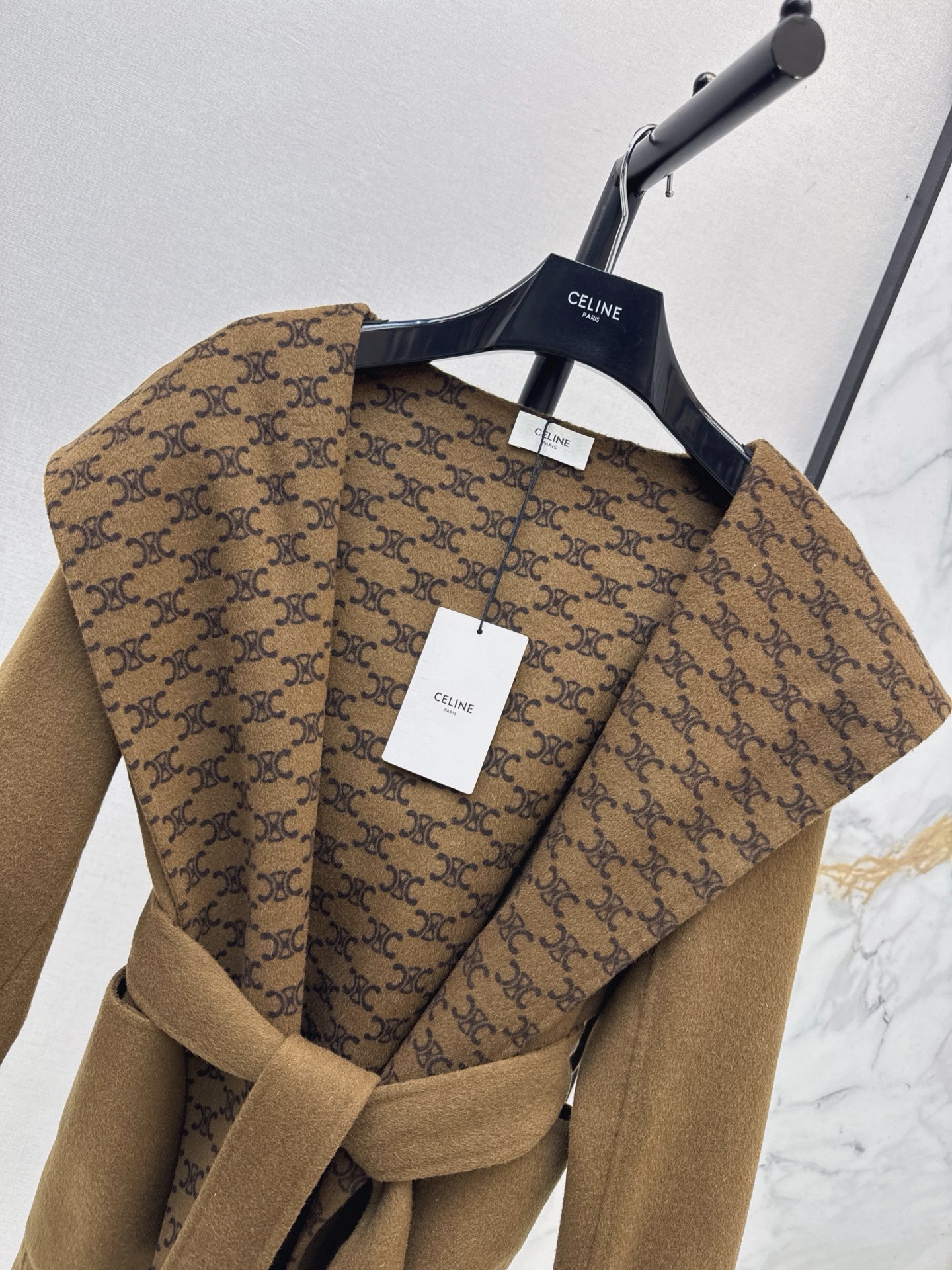 Celi 26fw cropped woolen overcoast