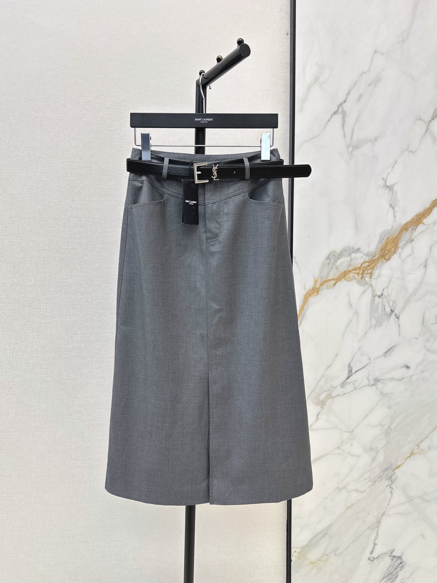 Sain 26fw belted skirt