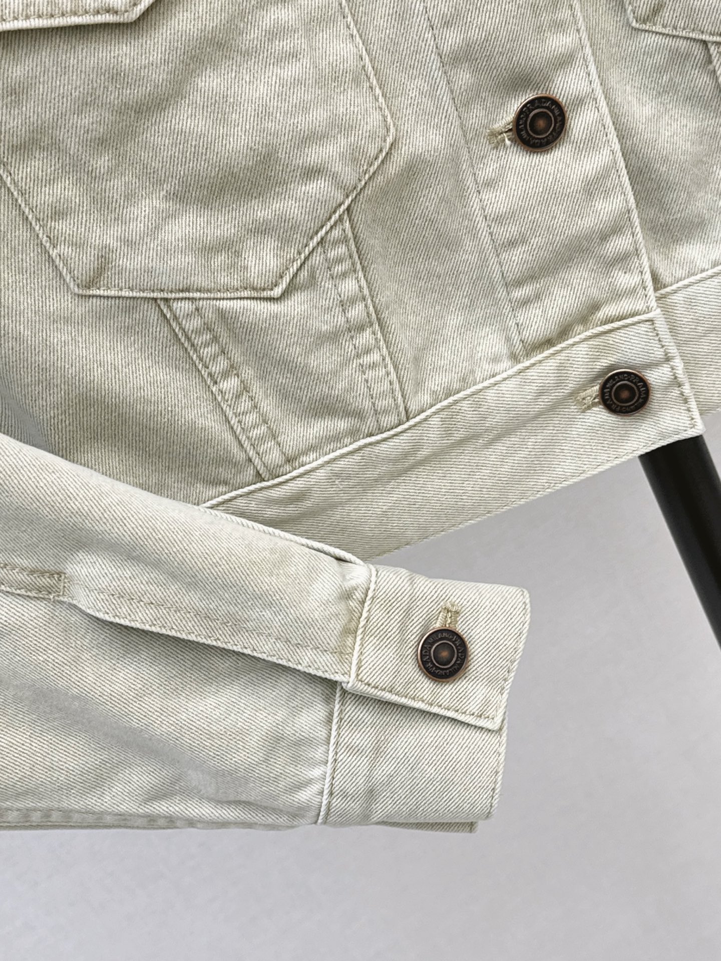 Pra 26fw cropped denim jacket