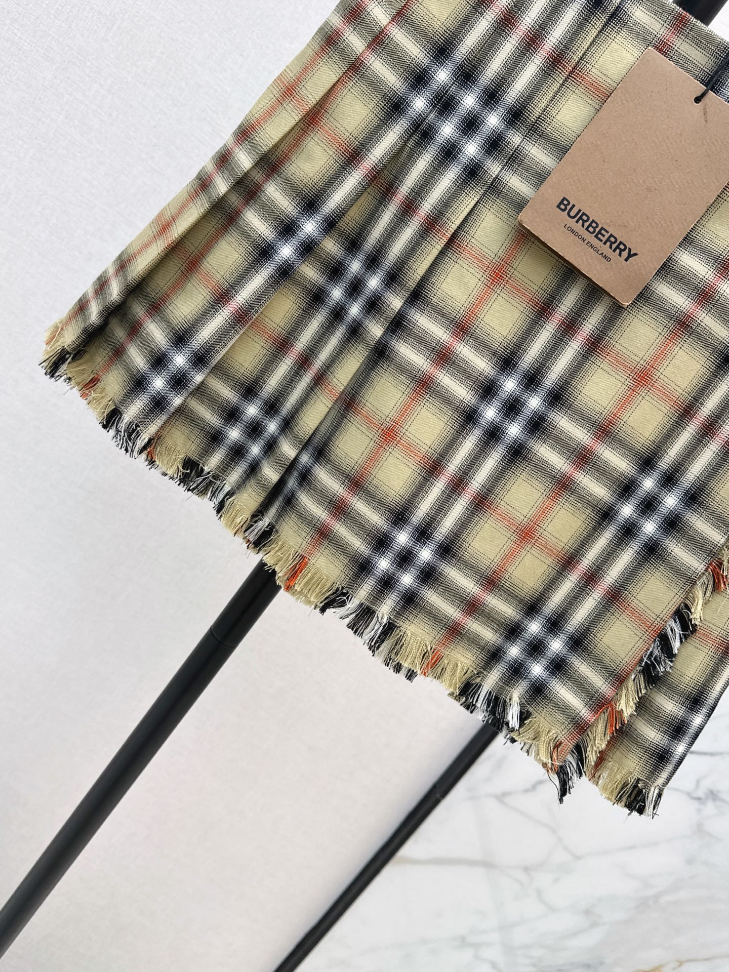 Bur 26fw plaid skirt