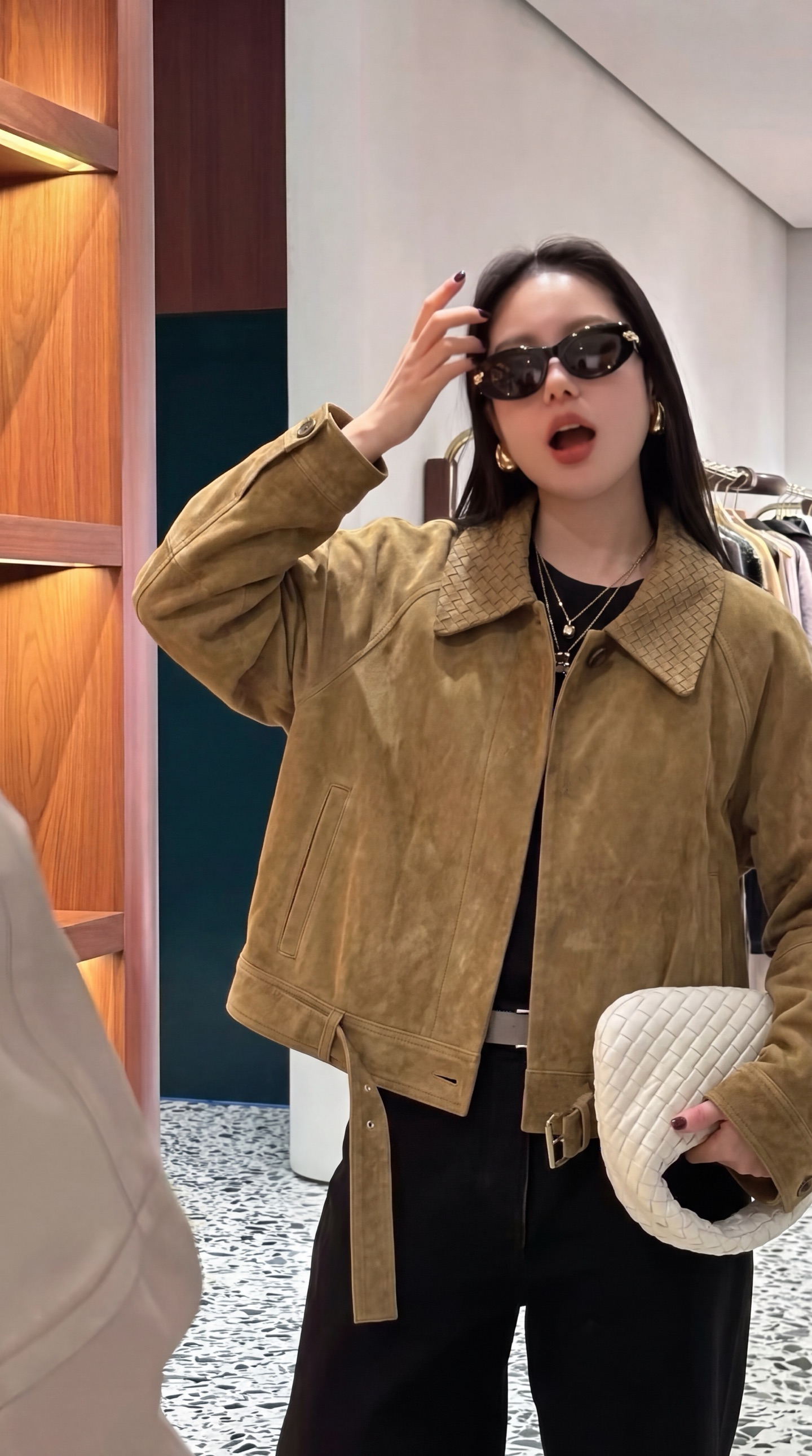 Bott 26fw suede leather jacket