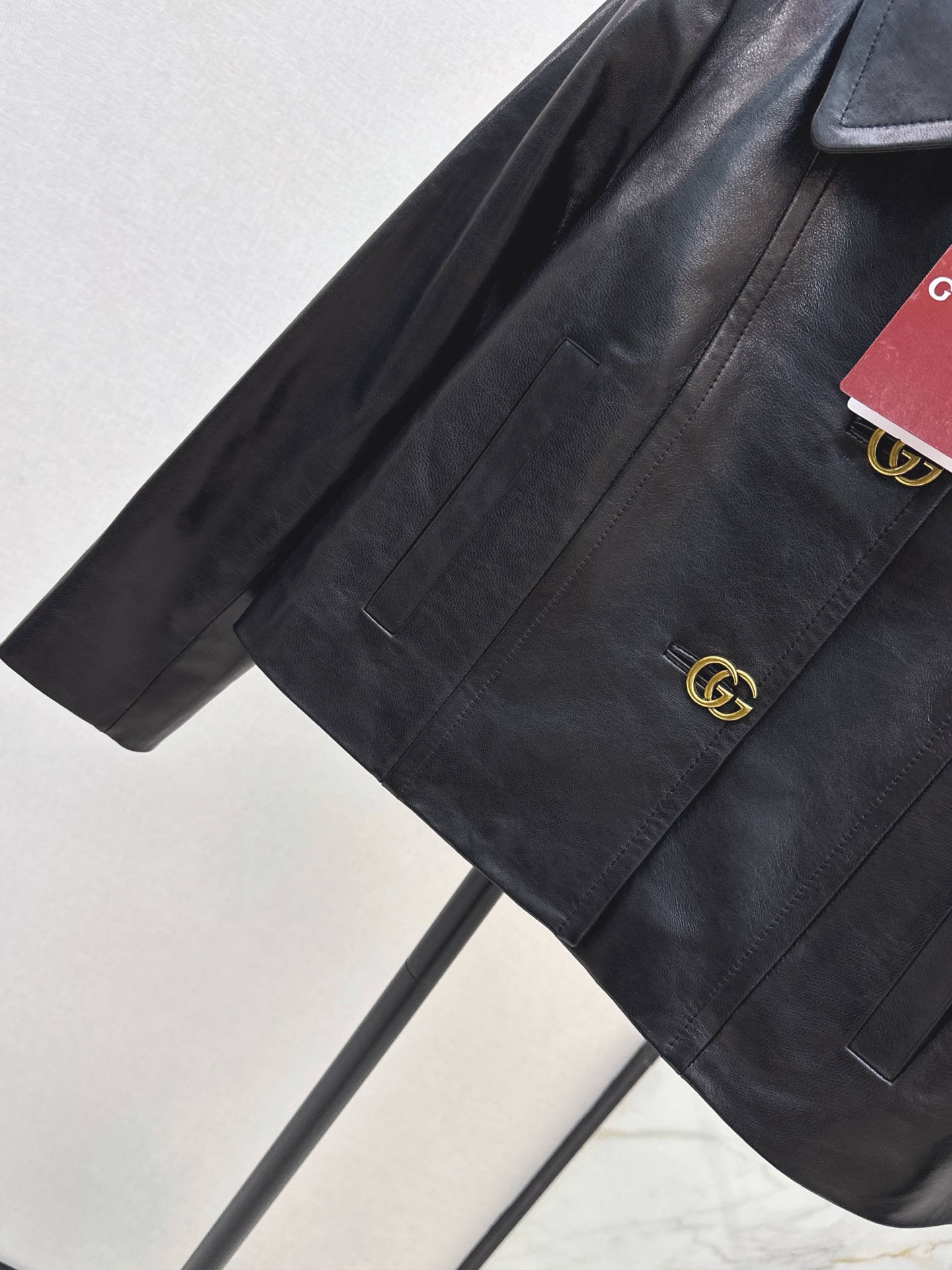 Guc 26fw leather jacket