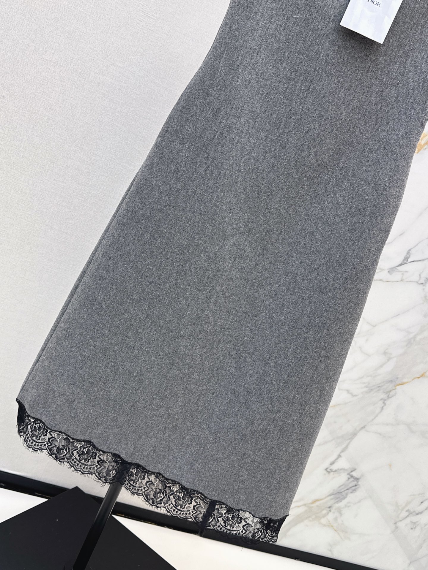 CD 26fw lace trim slip dress