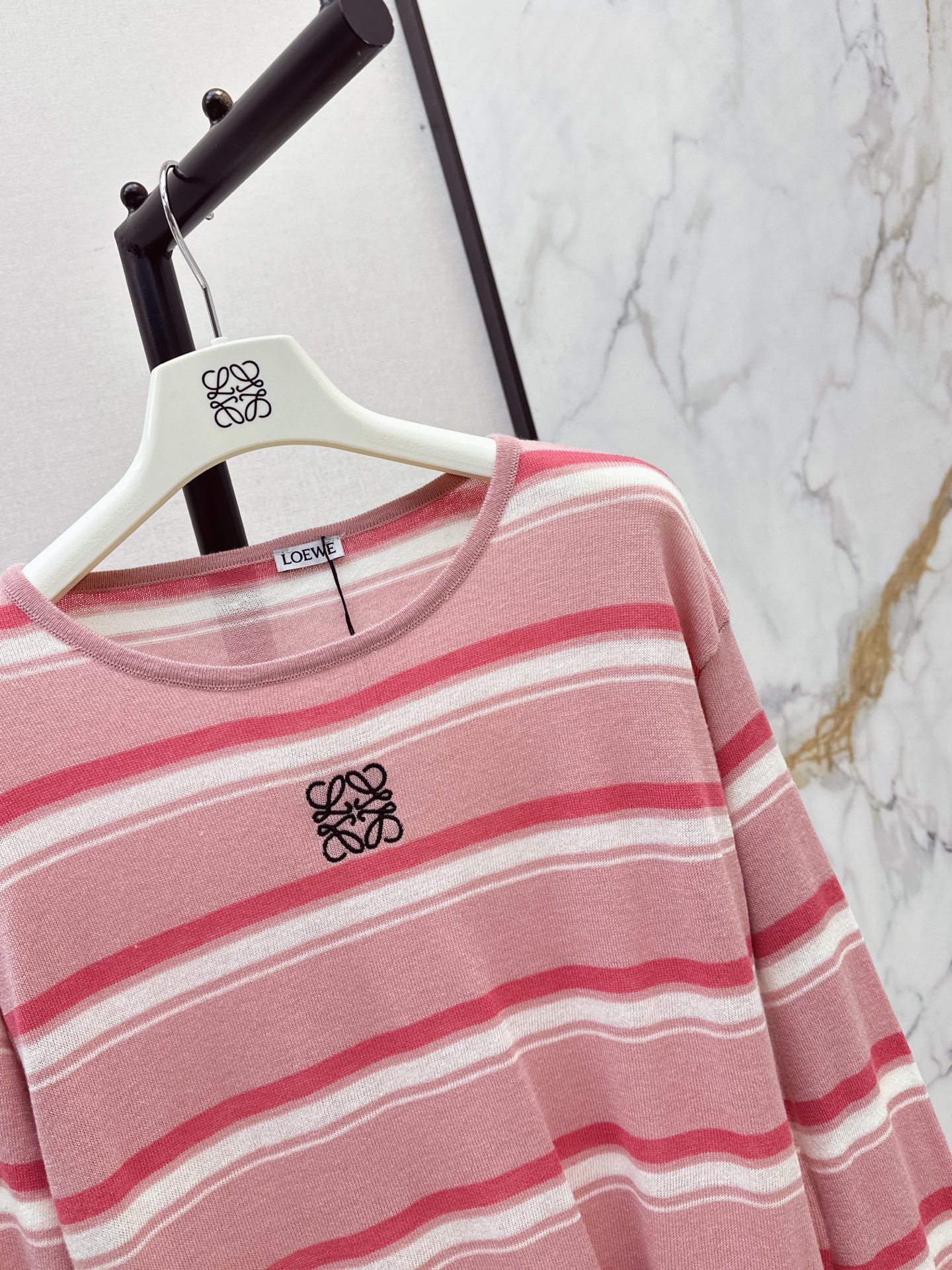 Loe 26ss stripe wool knitwear