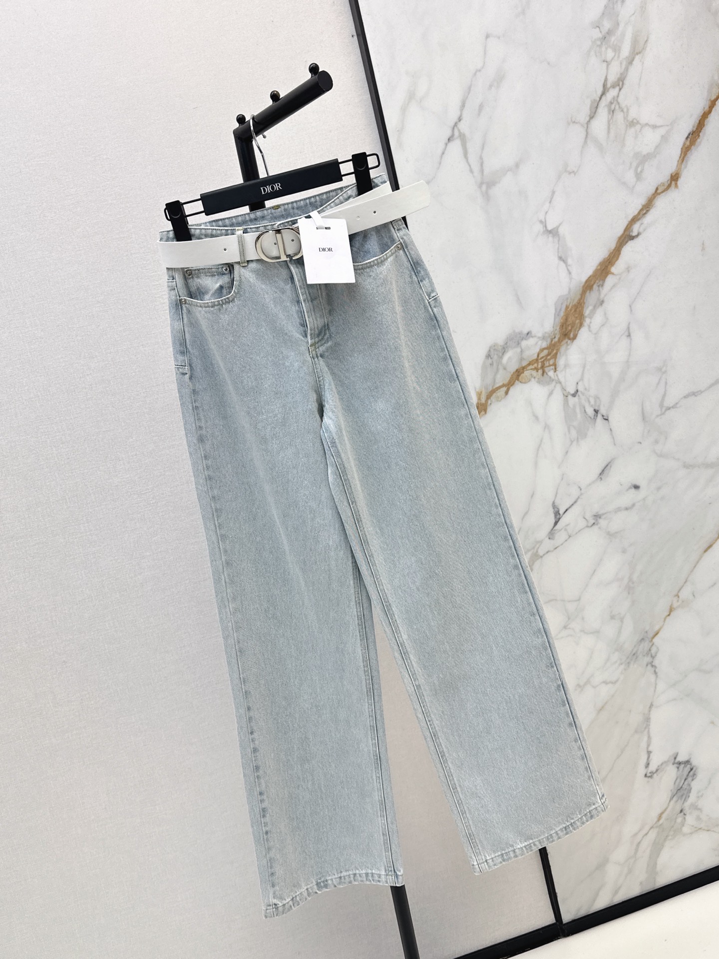 CD 26fw belted denim pants