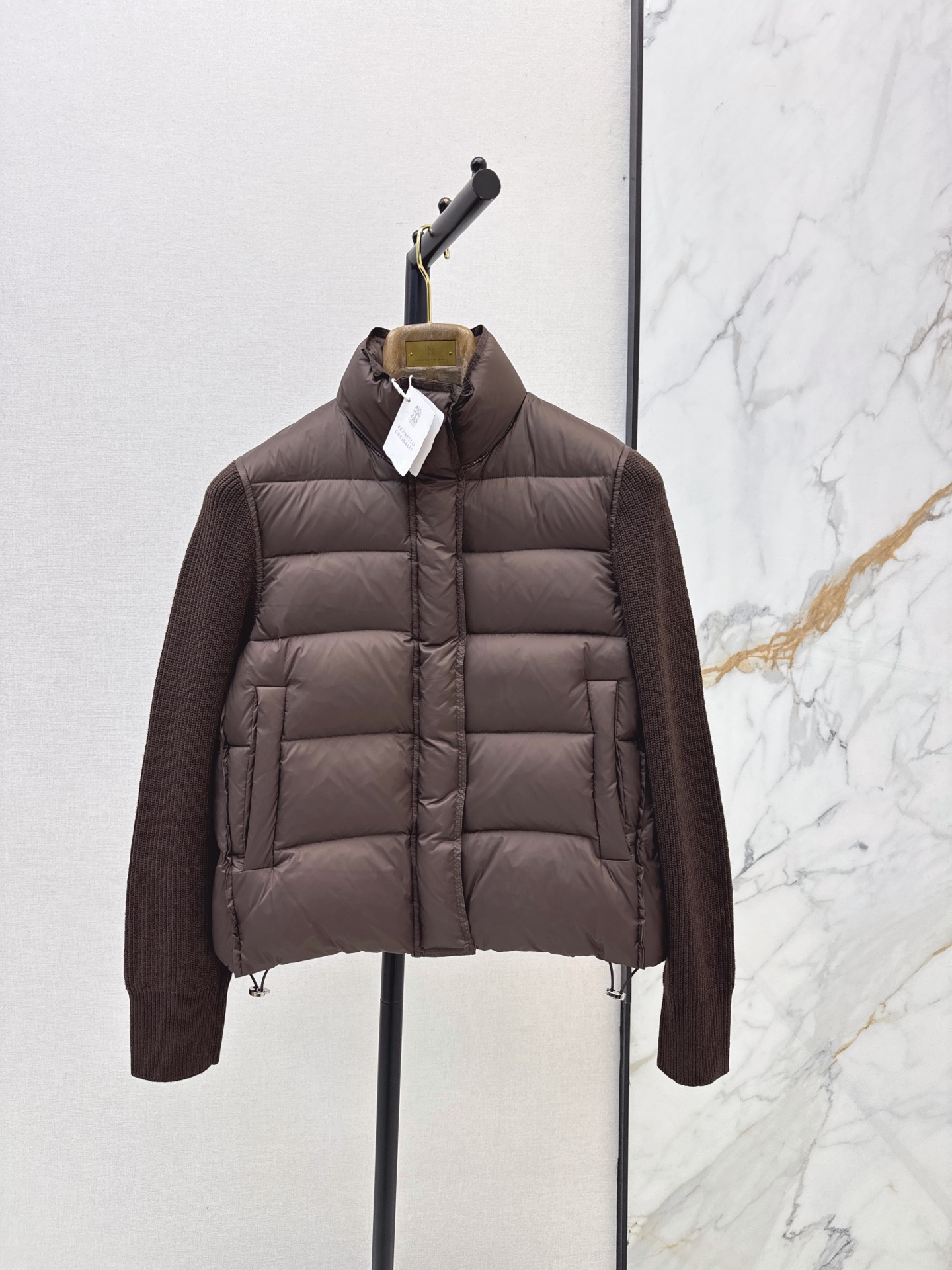 Brun 26fw cropped down jacket