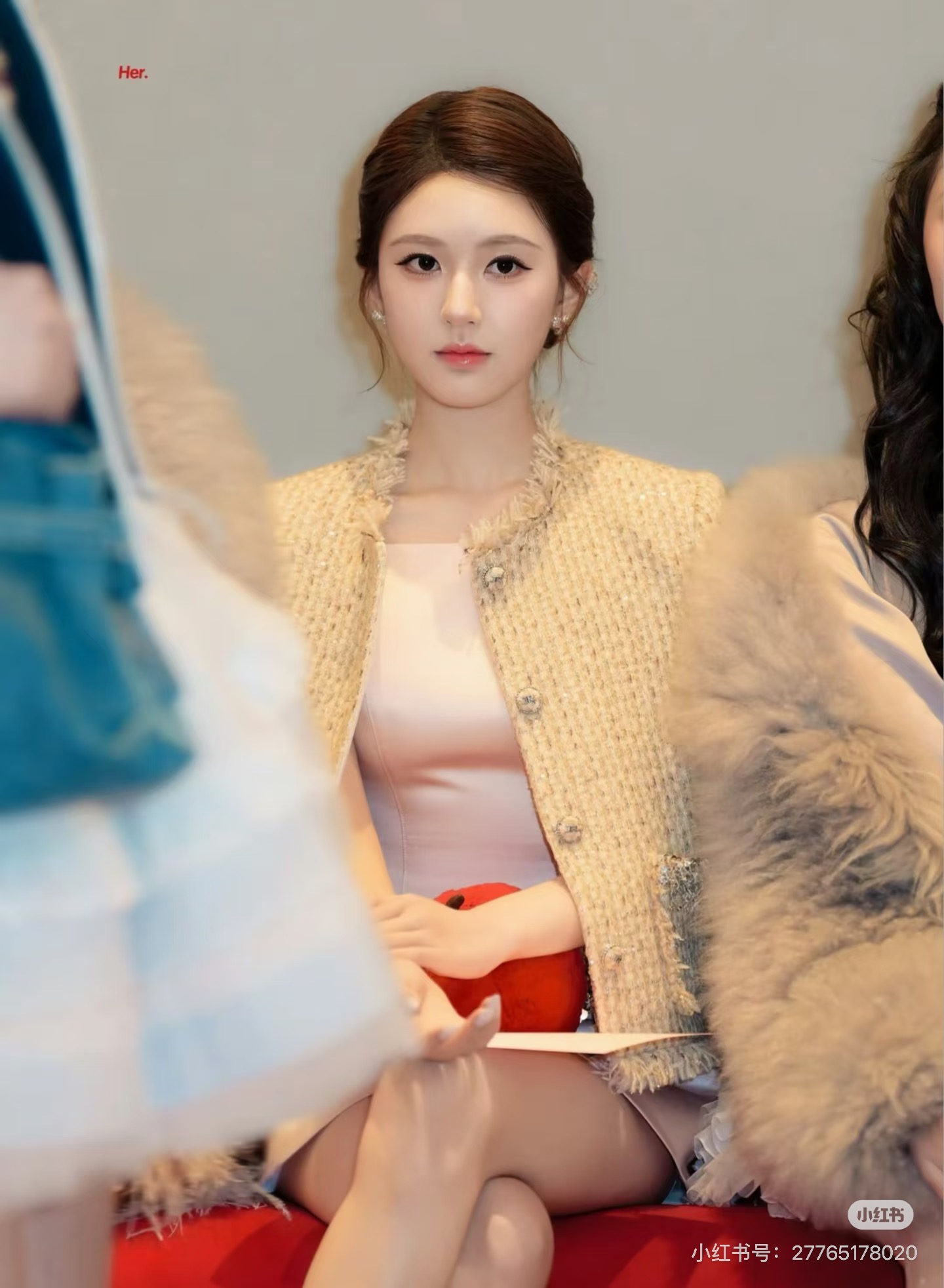 Chan 26fw fringe tweed jacket