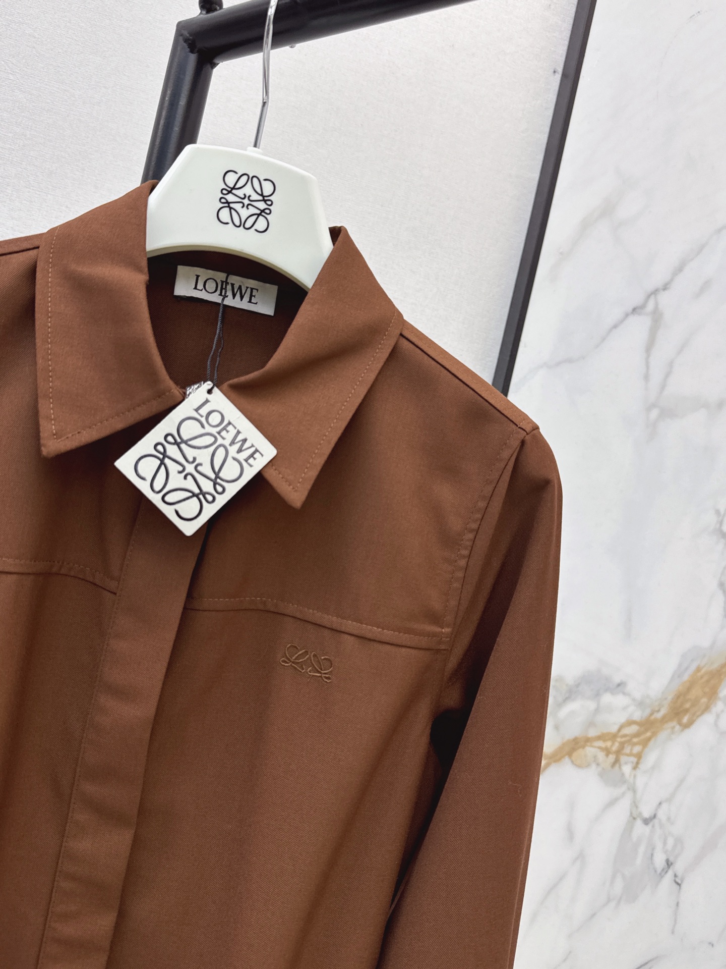 Loe 26fw belted shirt dress