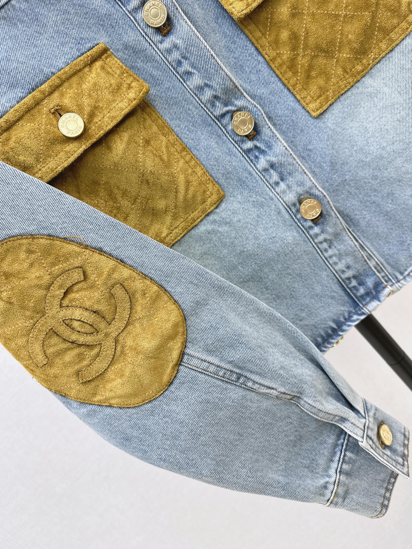 Chan 26fw suede contract shirt jacket