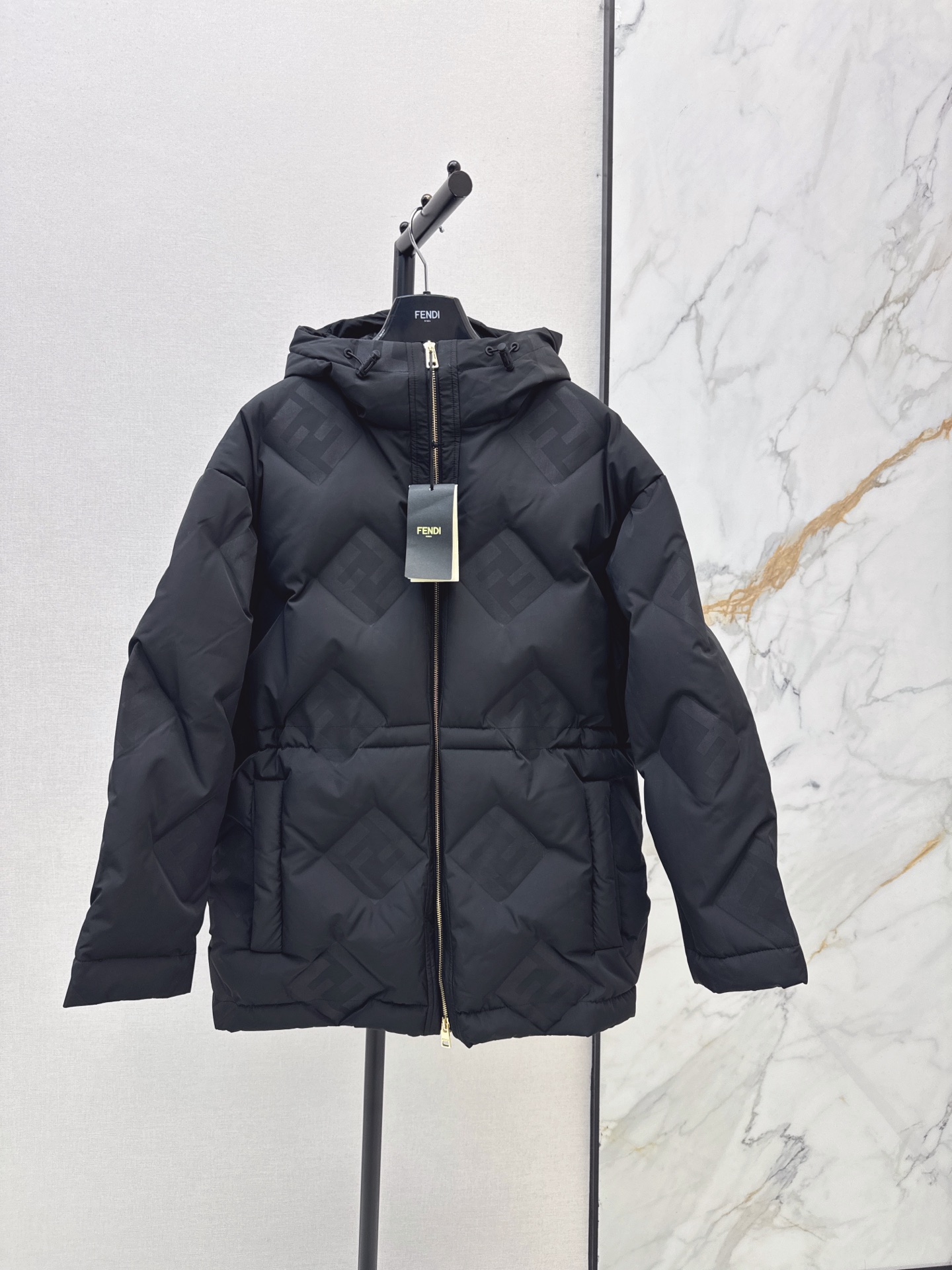 Fen 26fw hooded down jacket