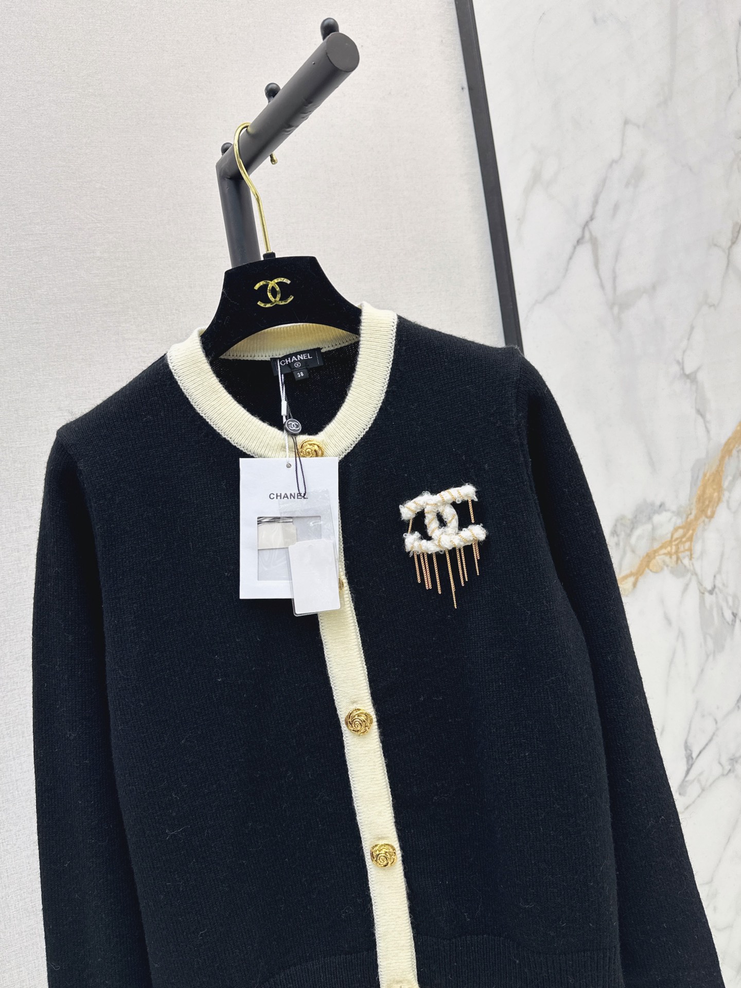 Chan 26fw cashmere knit cardigan