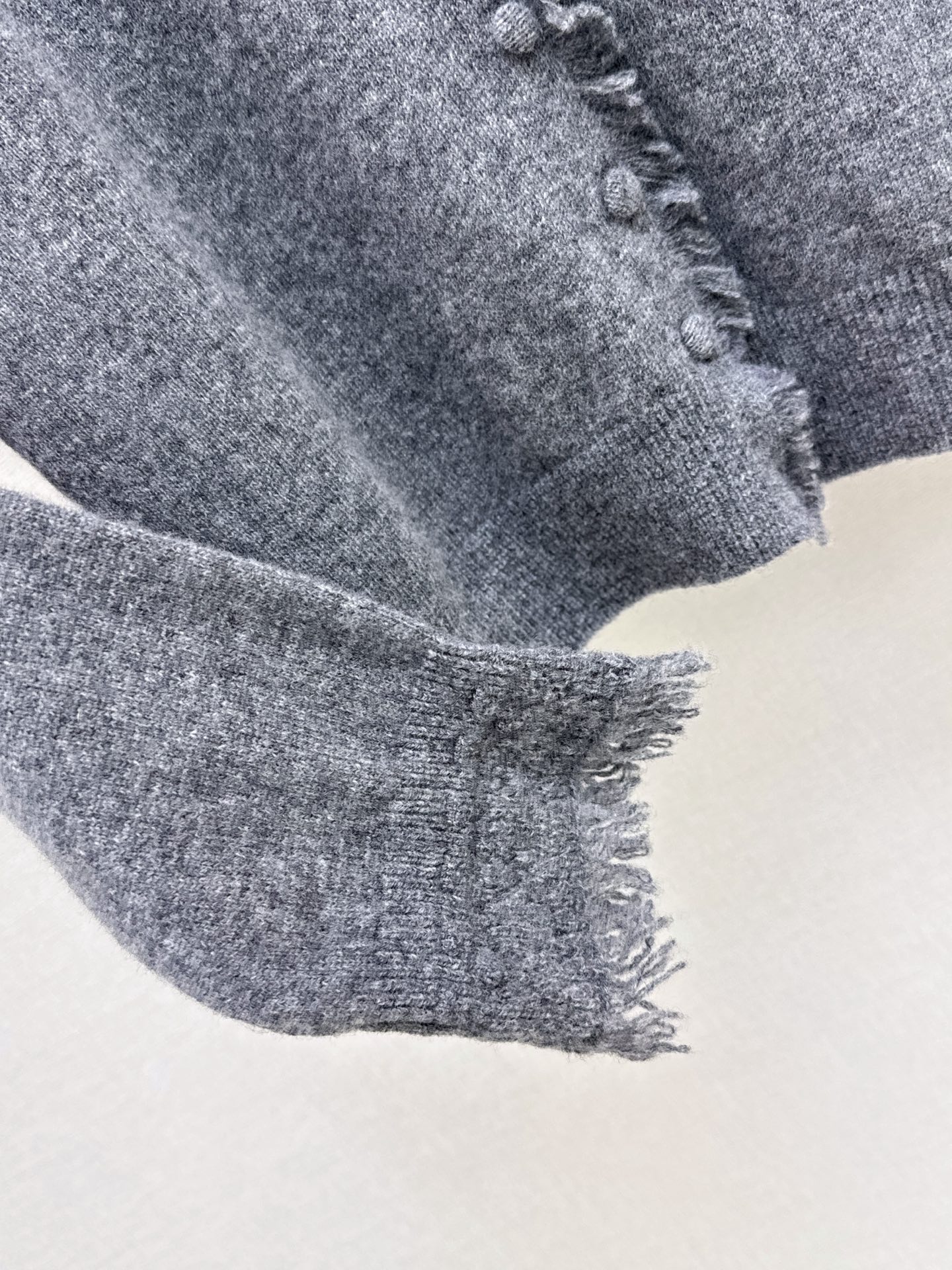 ES 26fw lace contract wool cardigan