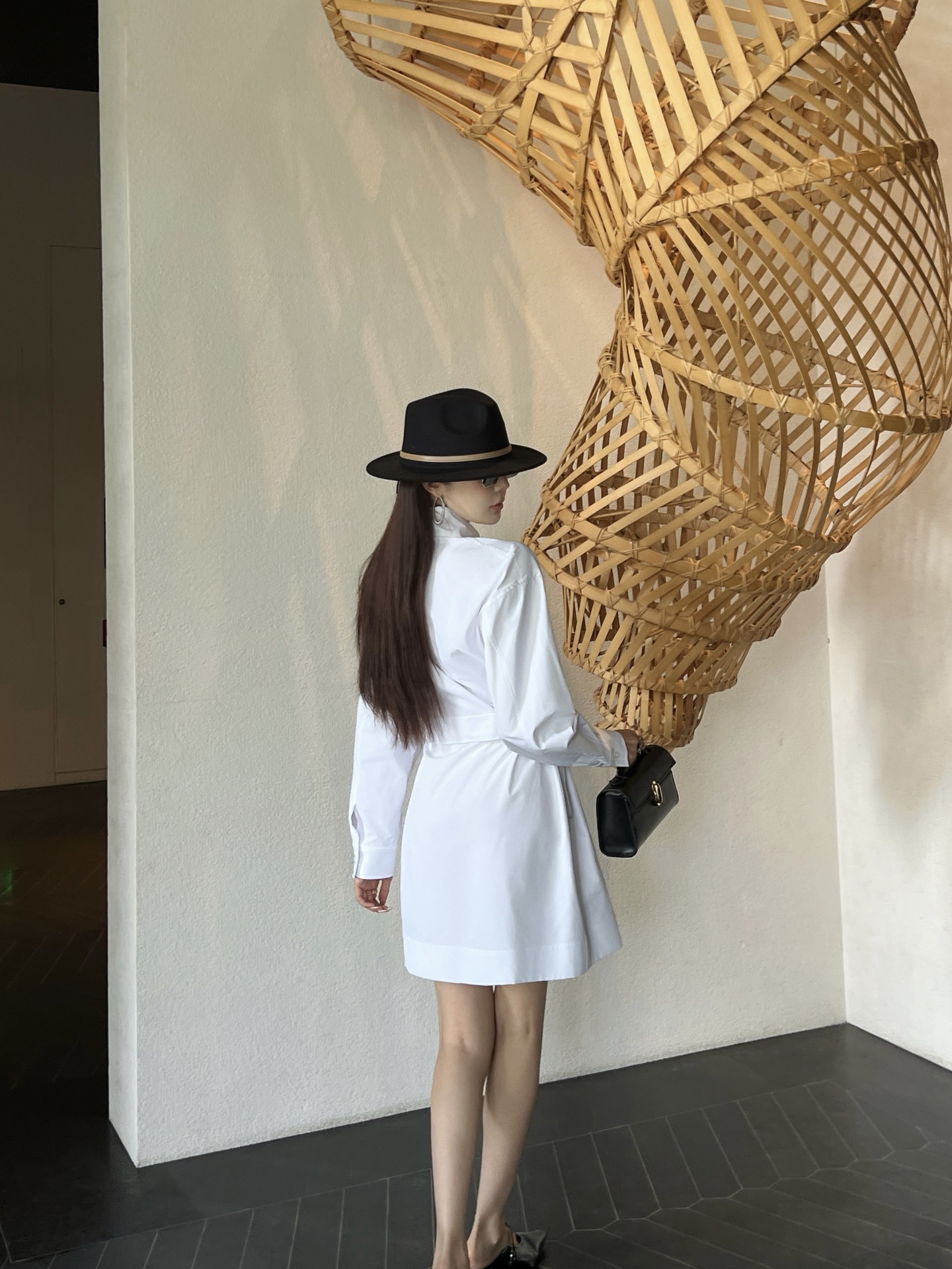 Her 26fw drawstring dress