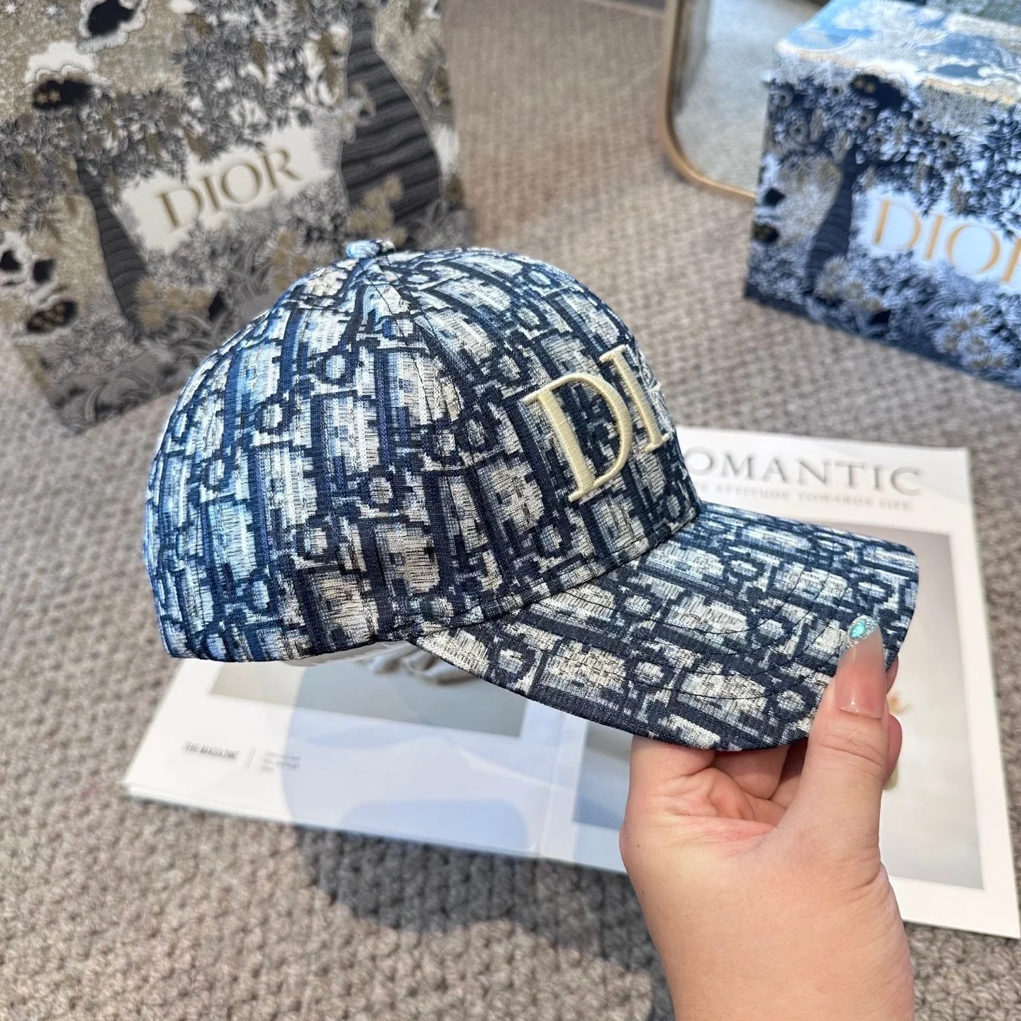 CD classic distressed baseball cap