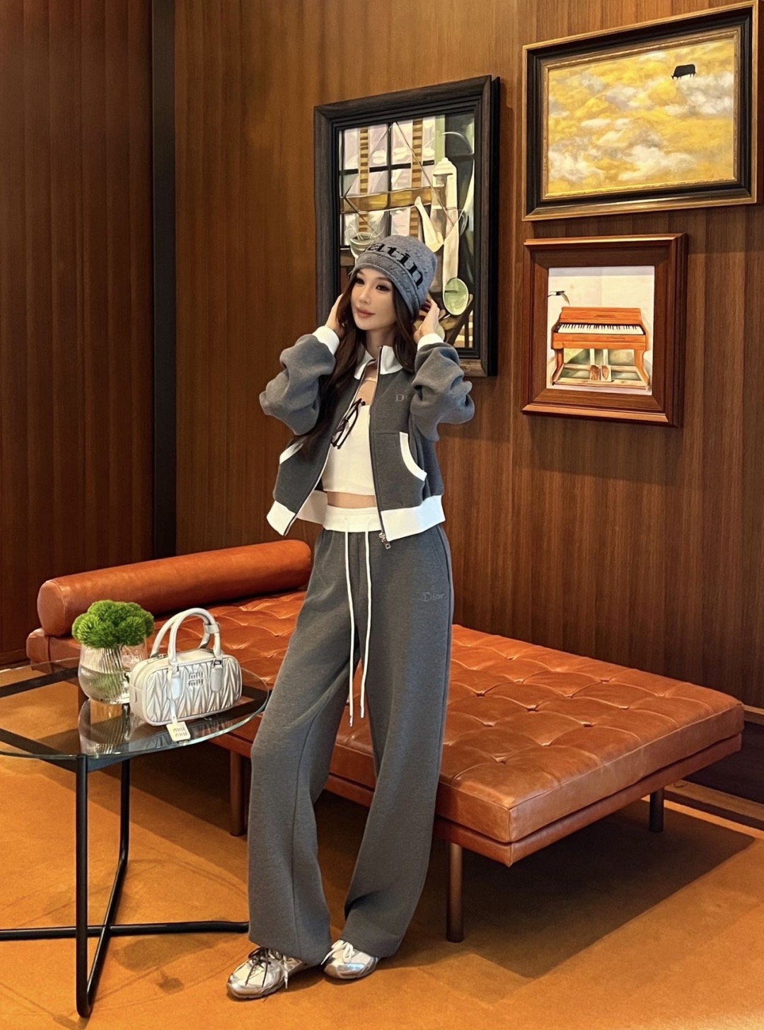 Celi 26fw casual jacket pants sets