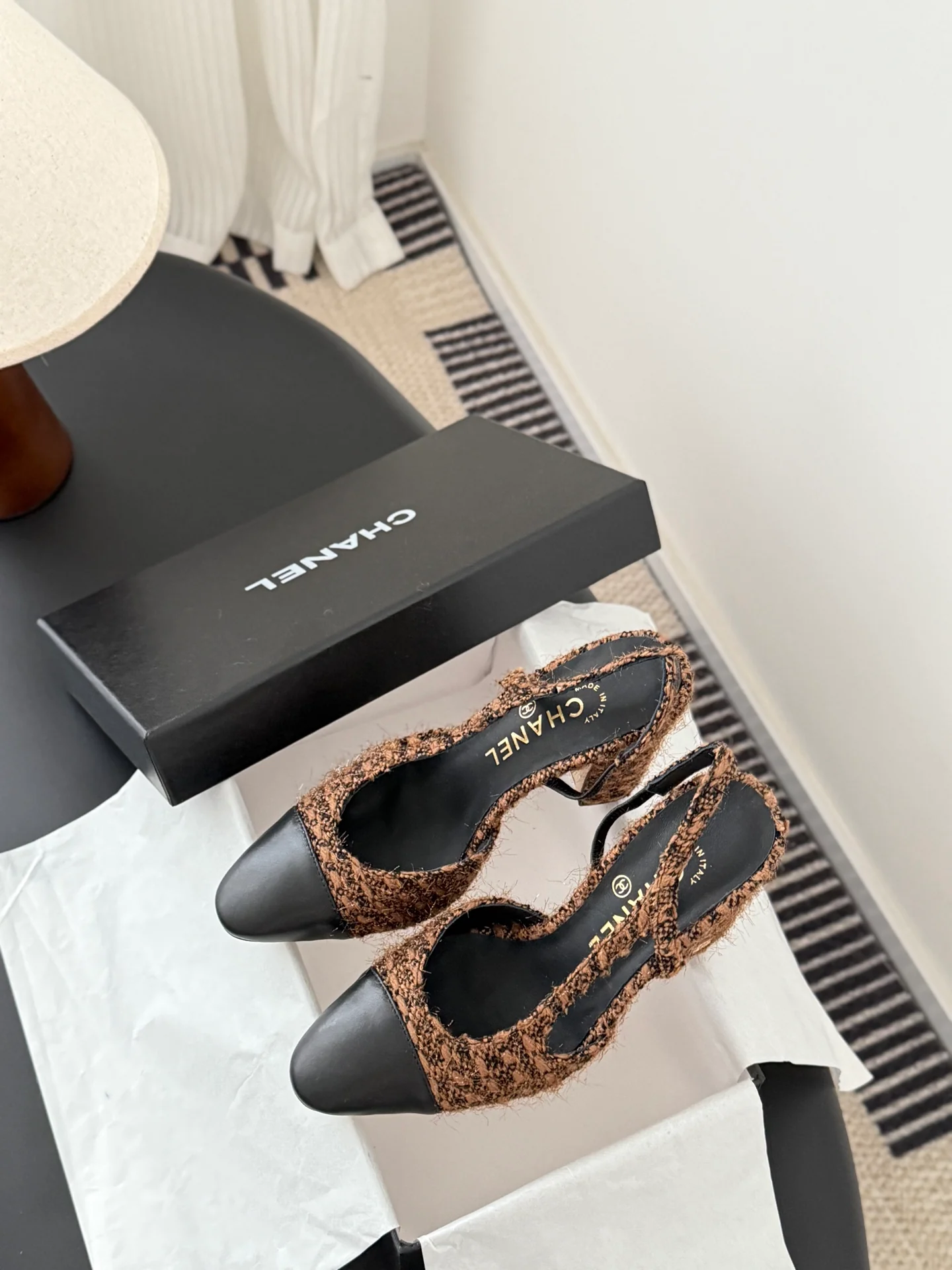 Chan 25fw slingback heels
