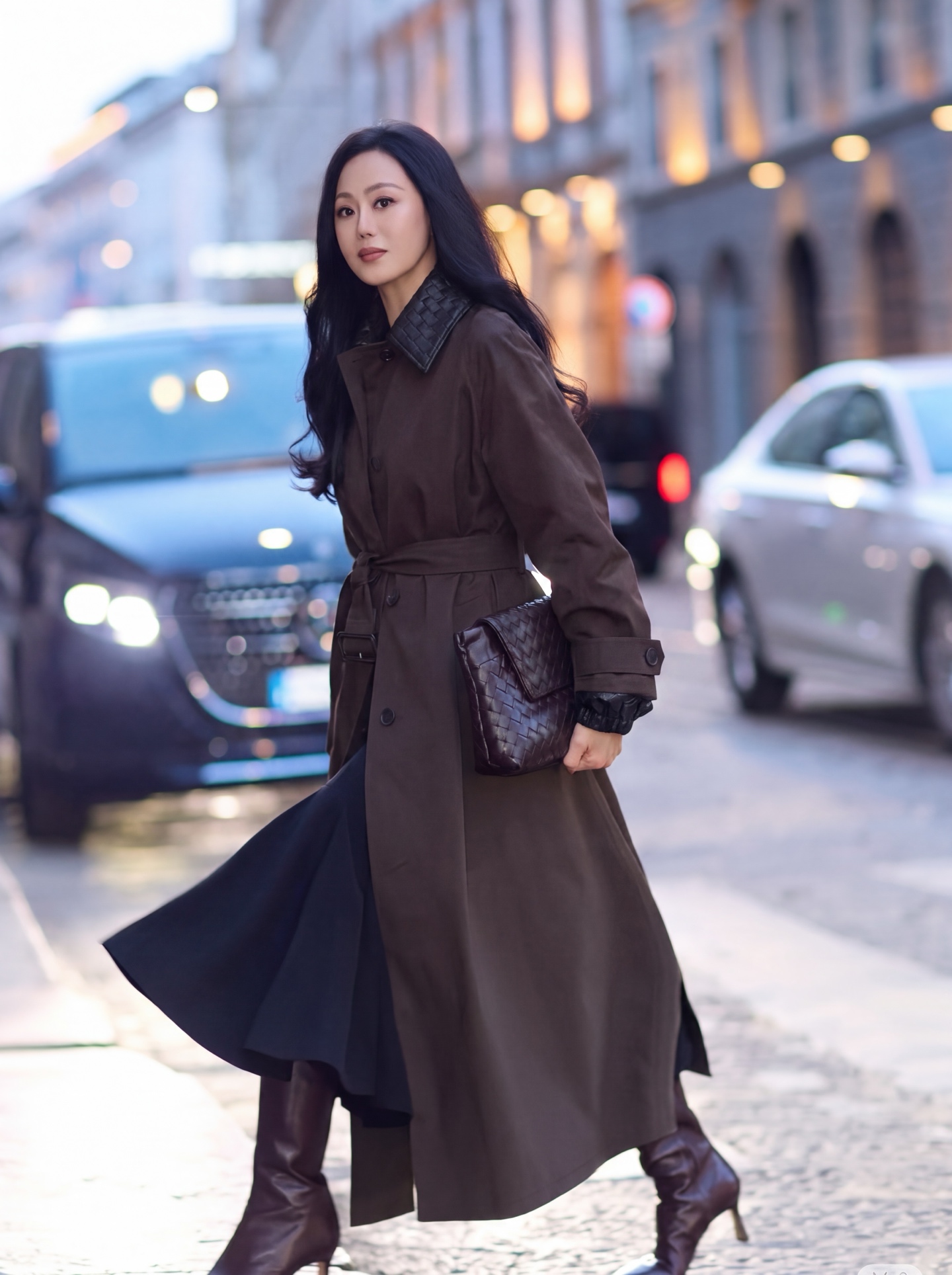 Bott 26fw woven collar trench coats