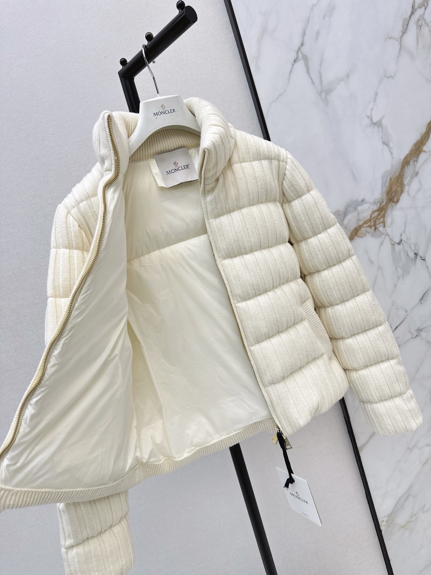 Monc 26fw knit down jacket