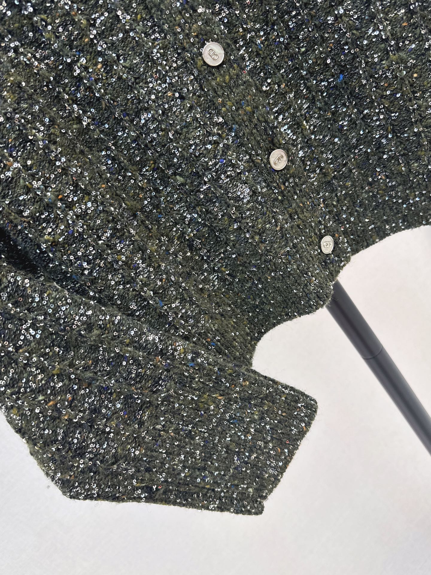 CD 26fw iridescent sequins cardigan jacket