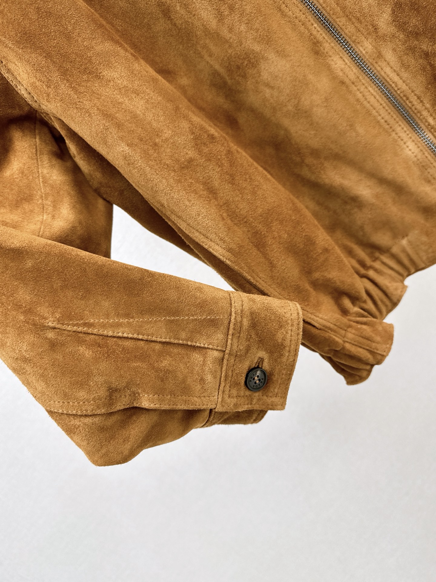 Pra 26fw suede leather jacket