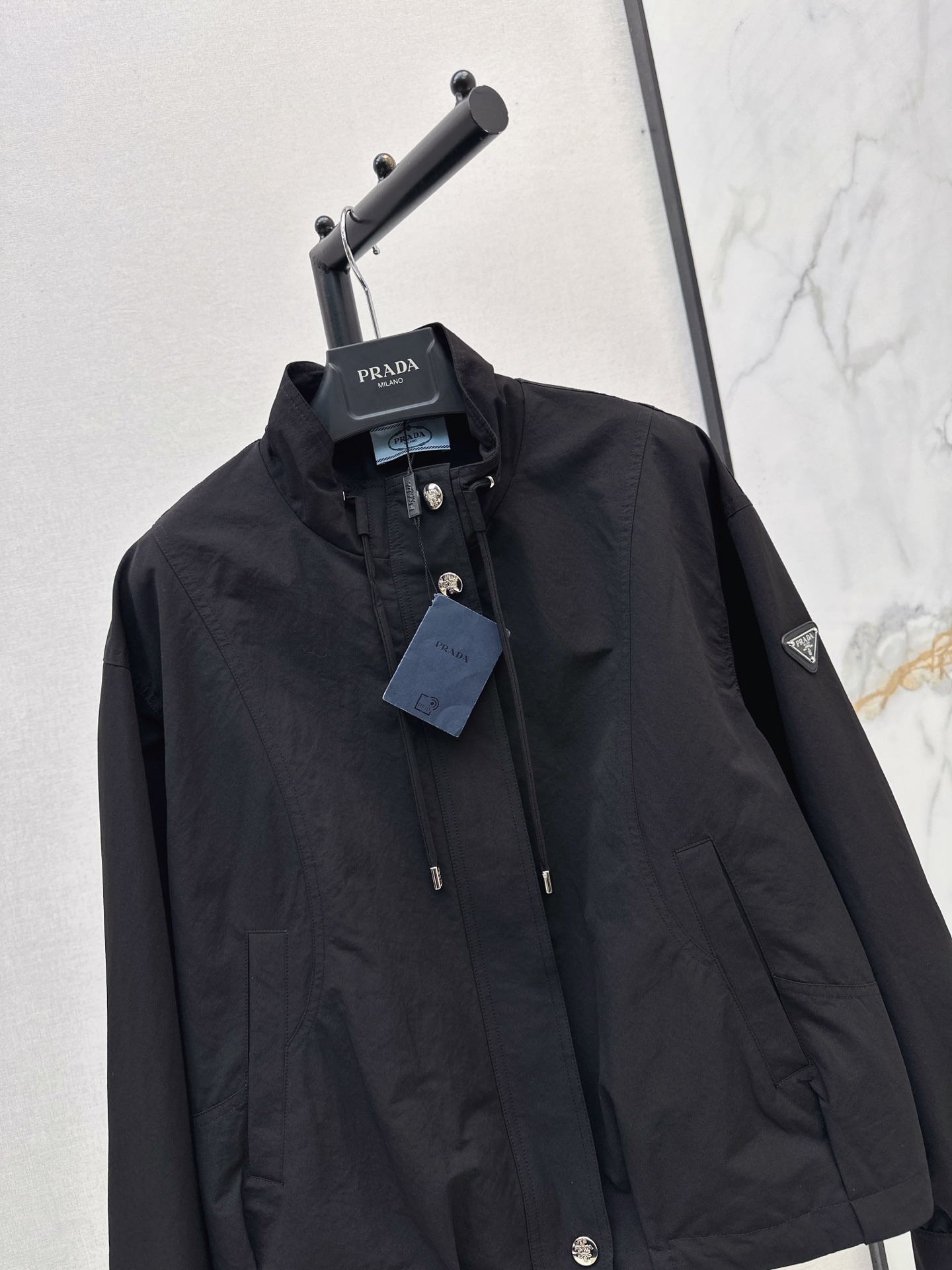 Pra 26fw stand collar jacket