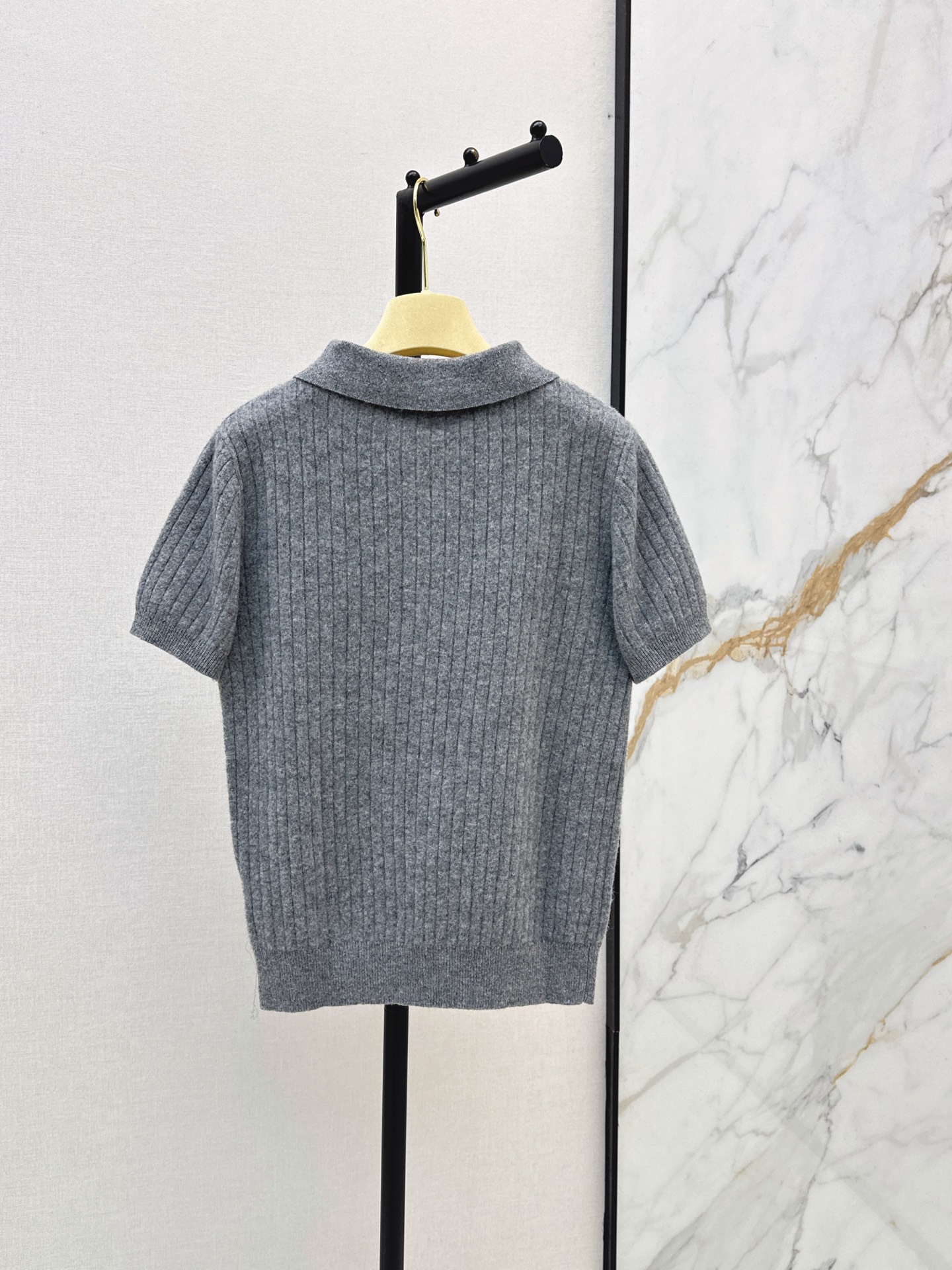 Miu 26fw wool polo knitwear