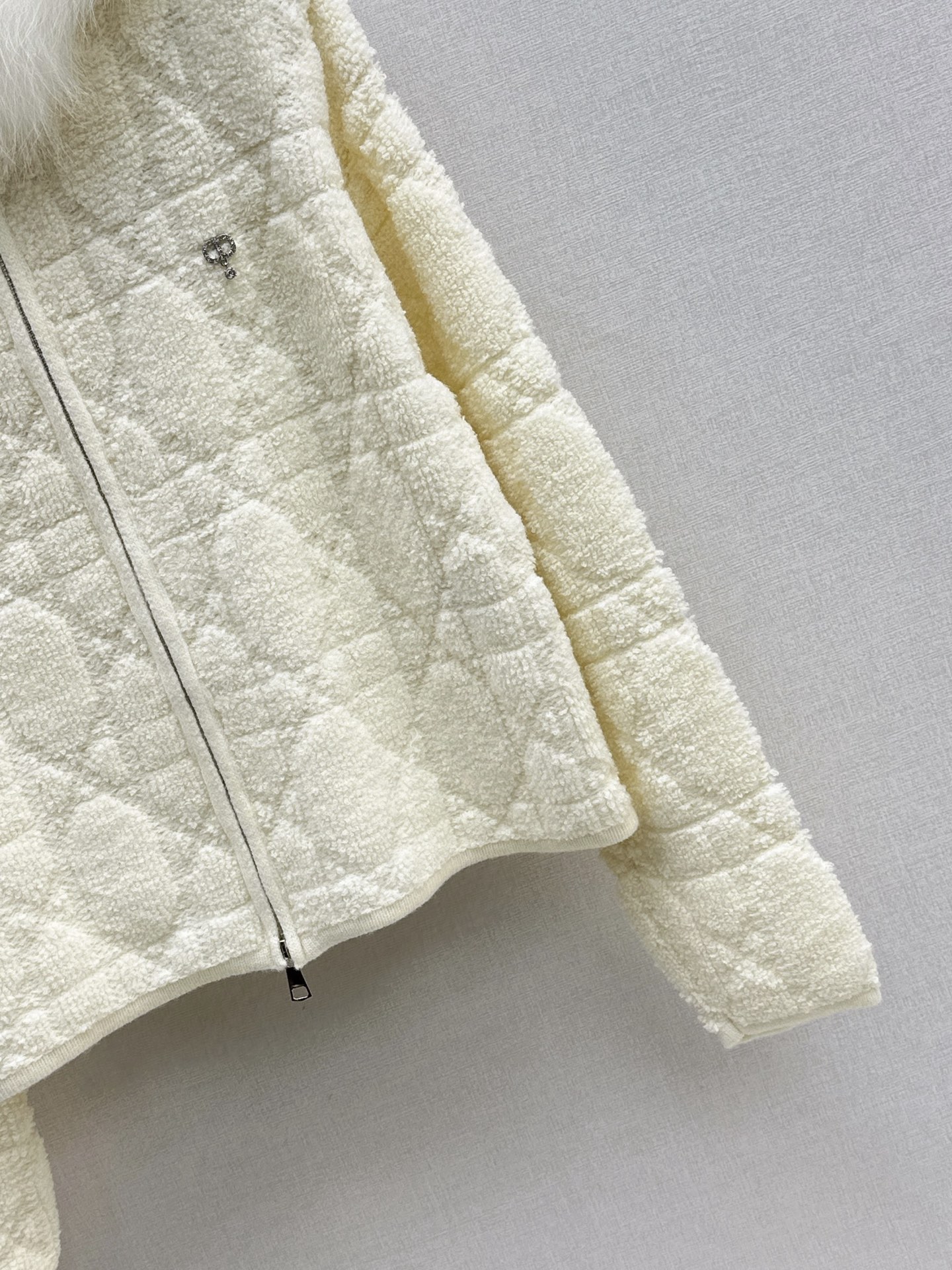 CD 26fw fur-trim hooded jacket