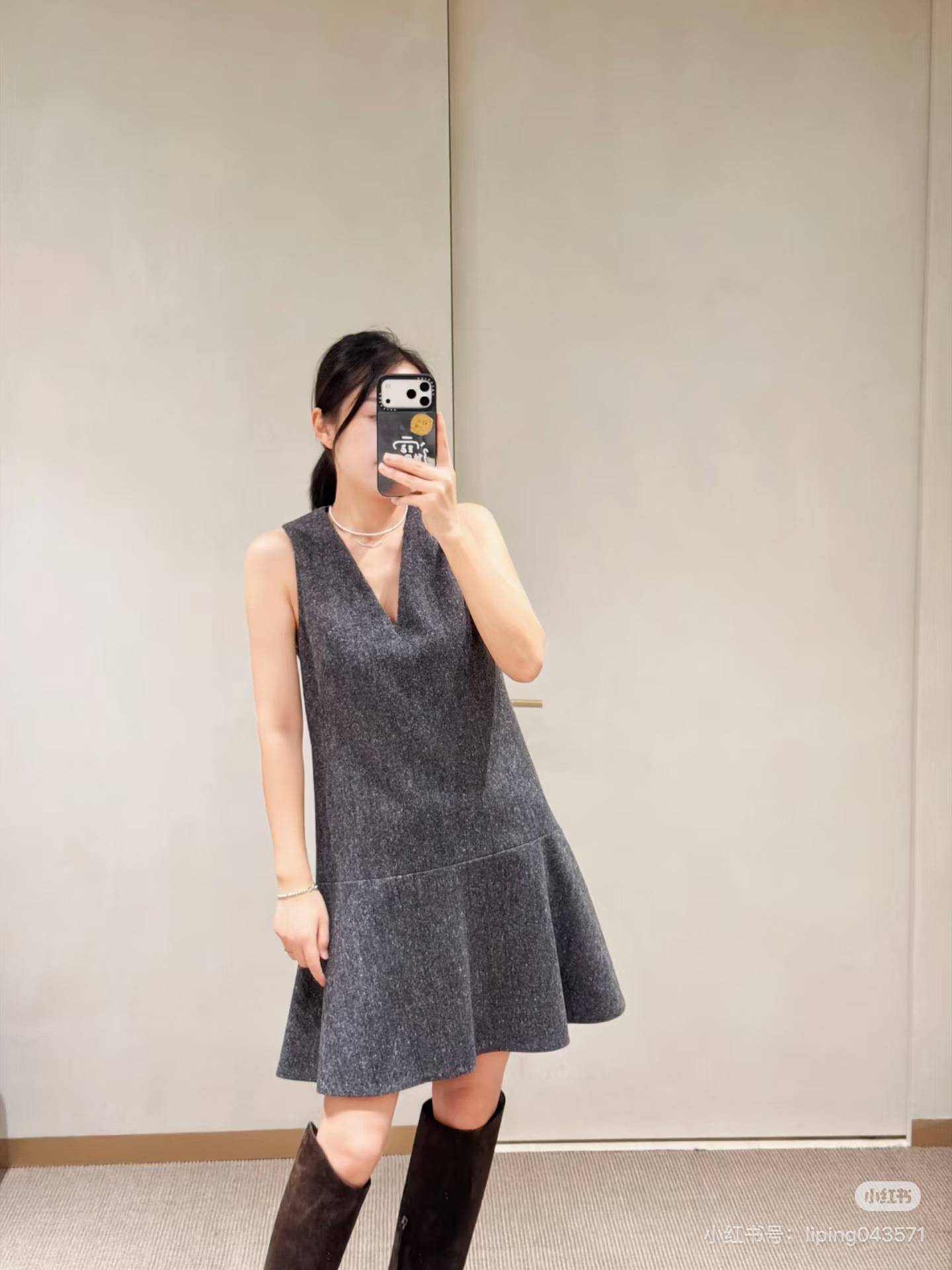 Brun 26fw sleeveless dress