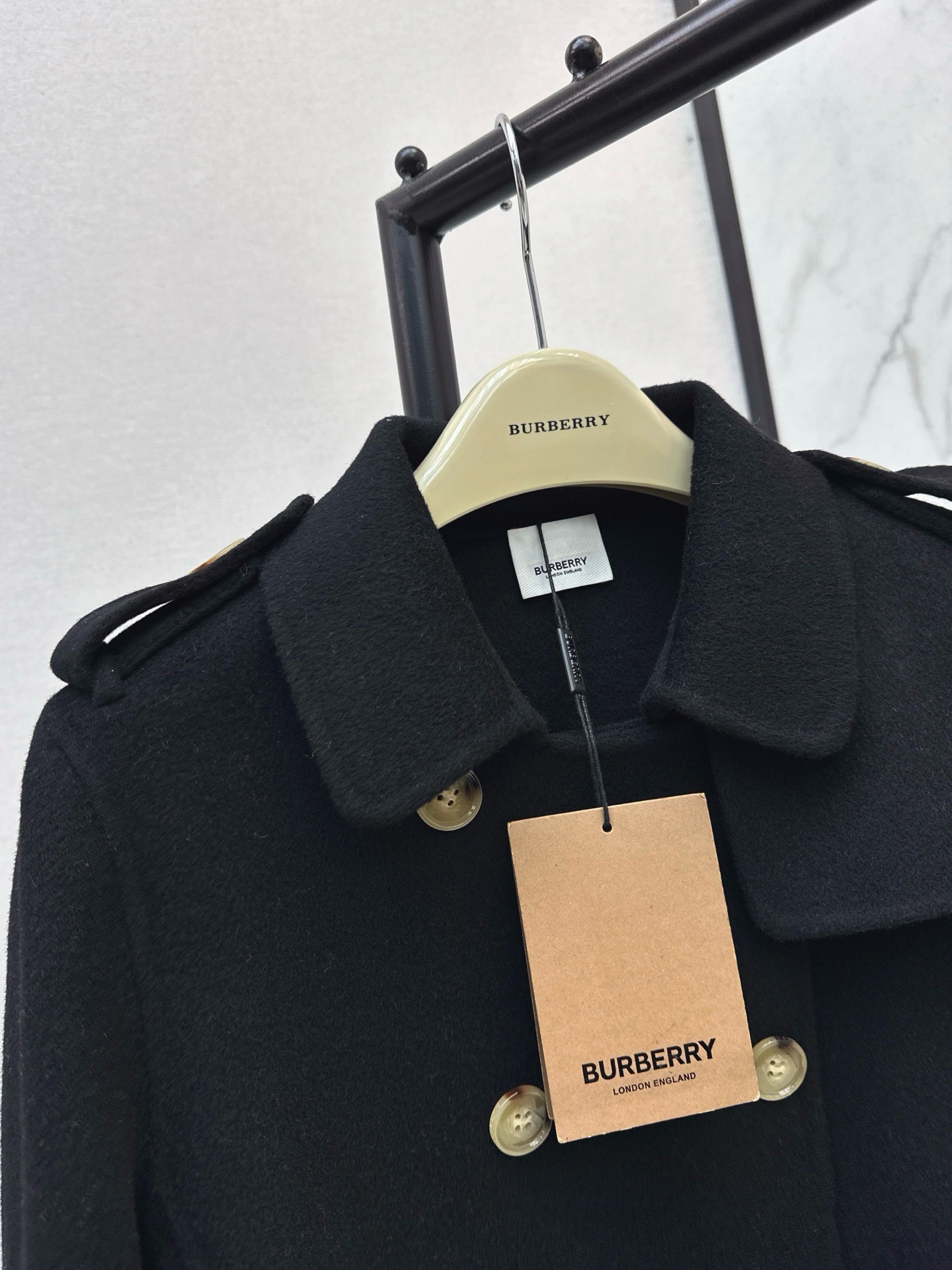 Bur 25fw double button trench coats