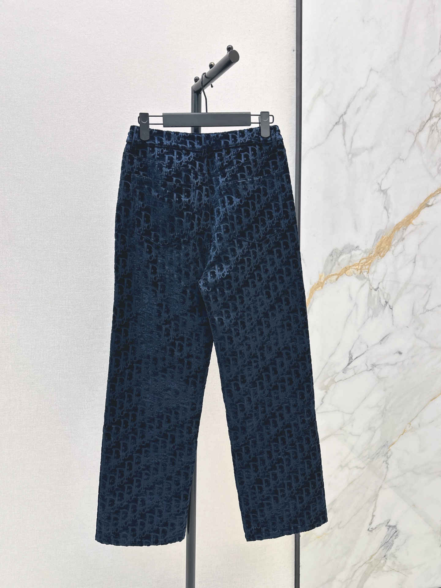 CD 26fw print straight-leg jeans