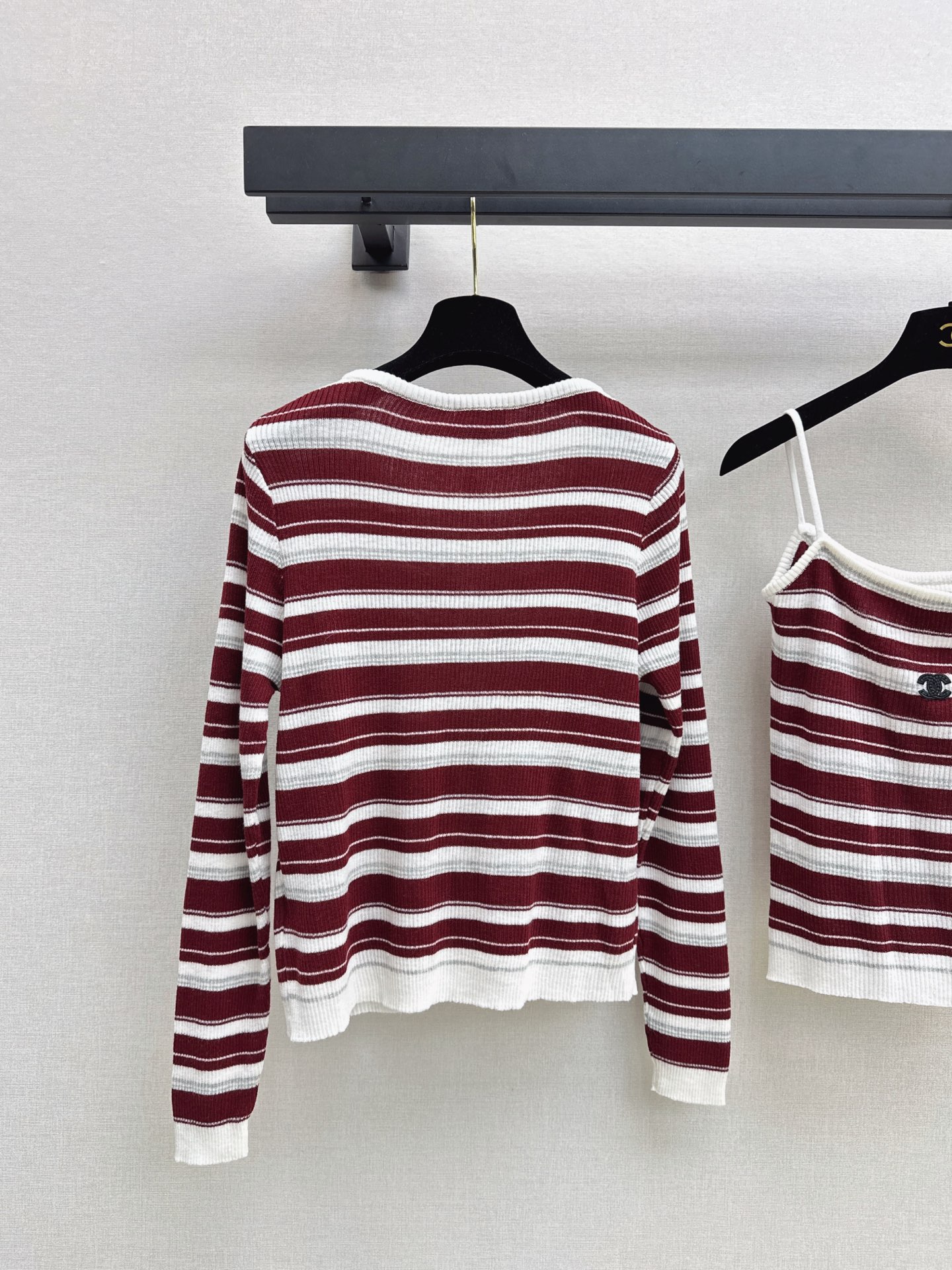 Chan 26fw knit camisole cardigan sets