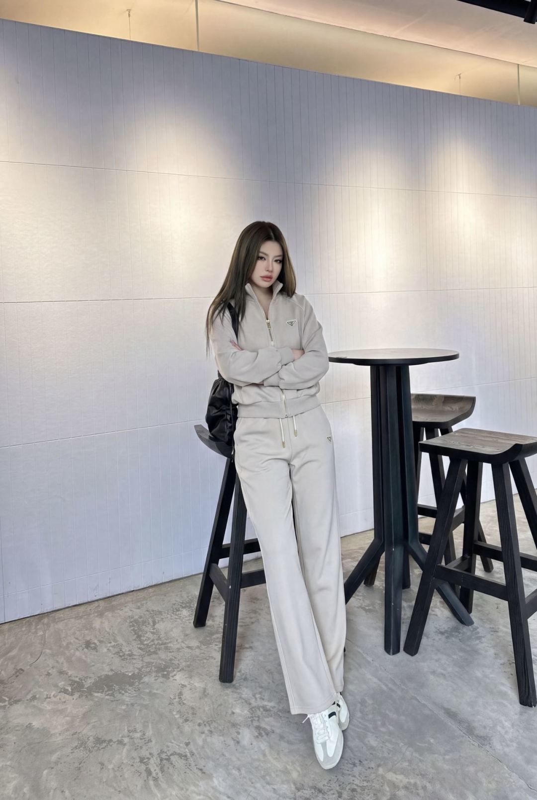 Pra 26fw casual jacket pants sets