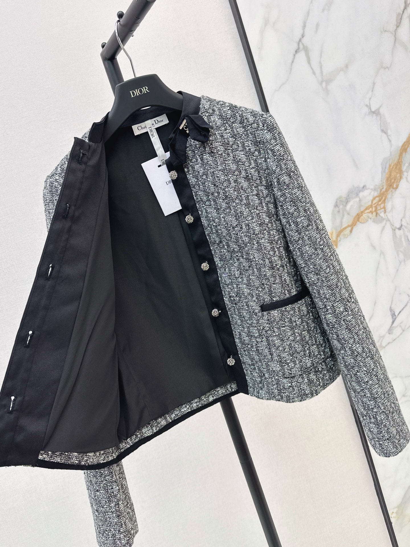 CD 26fw jacquard bow jacket