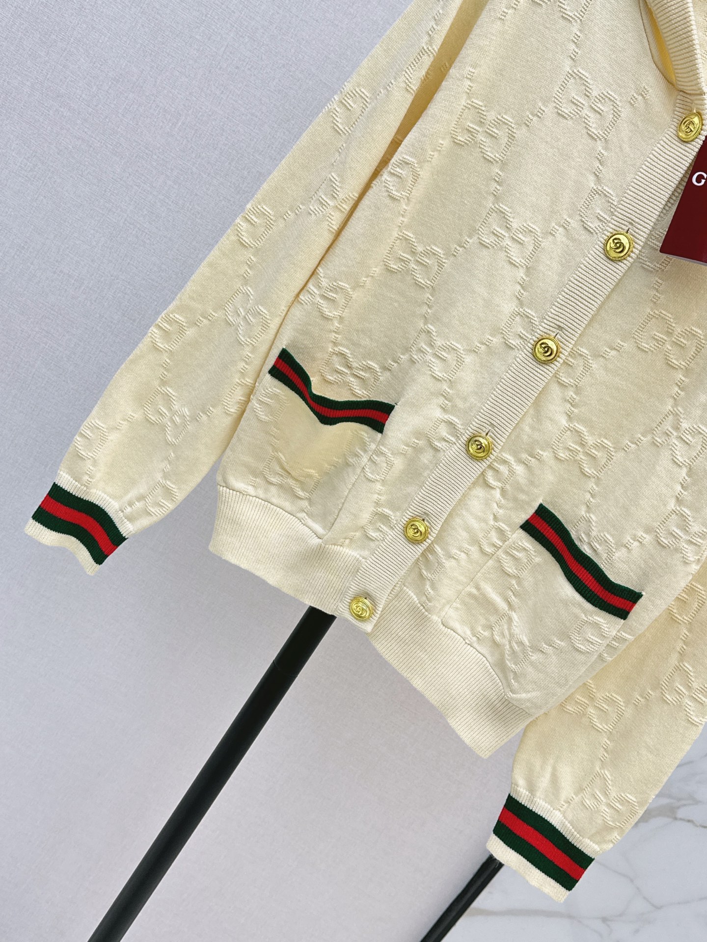 Guc 26fw hooded knit cardigan