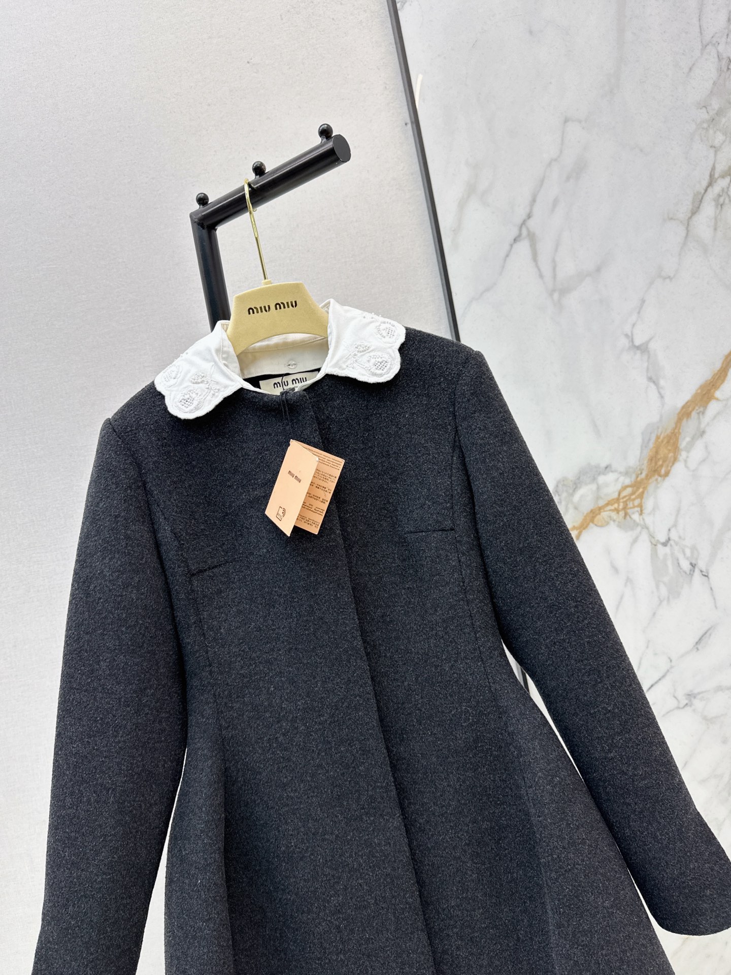 Miu 26fw woolen jacket dress