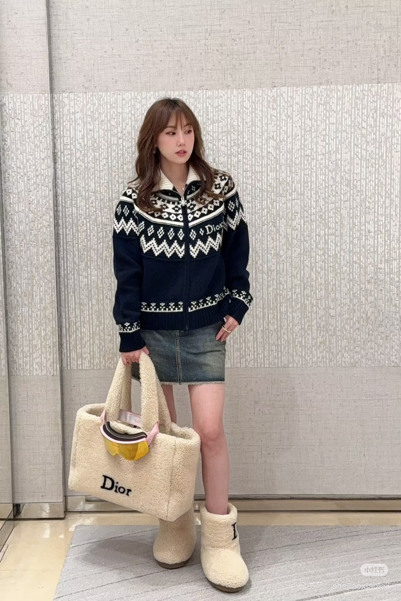 CD 26fw fair isle knit jacket