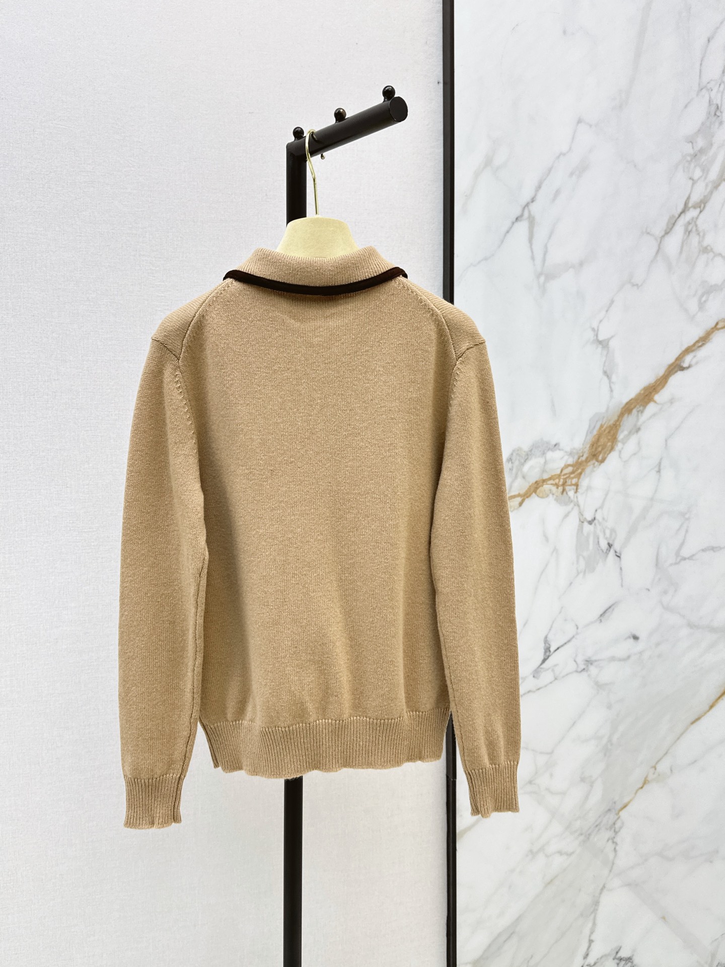 Miu 26fw zip-up knitswear