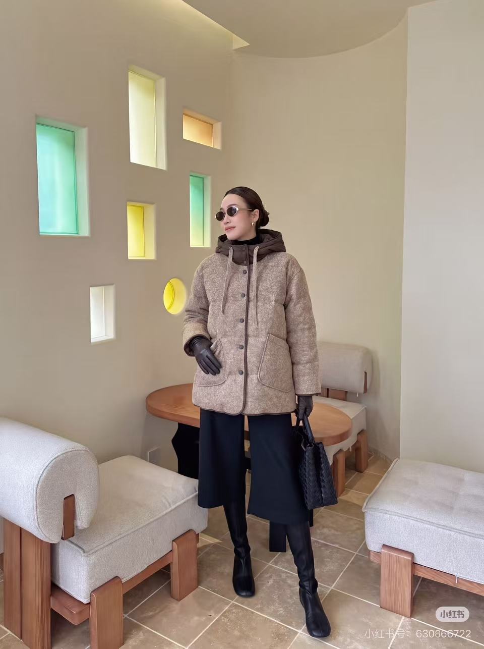 Brun 26fw cashmere down jacket