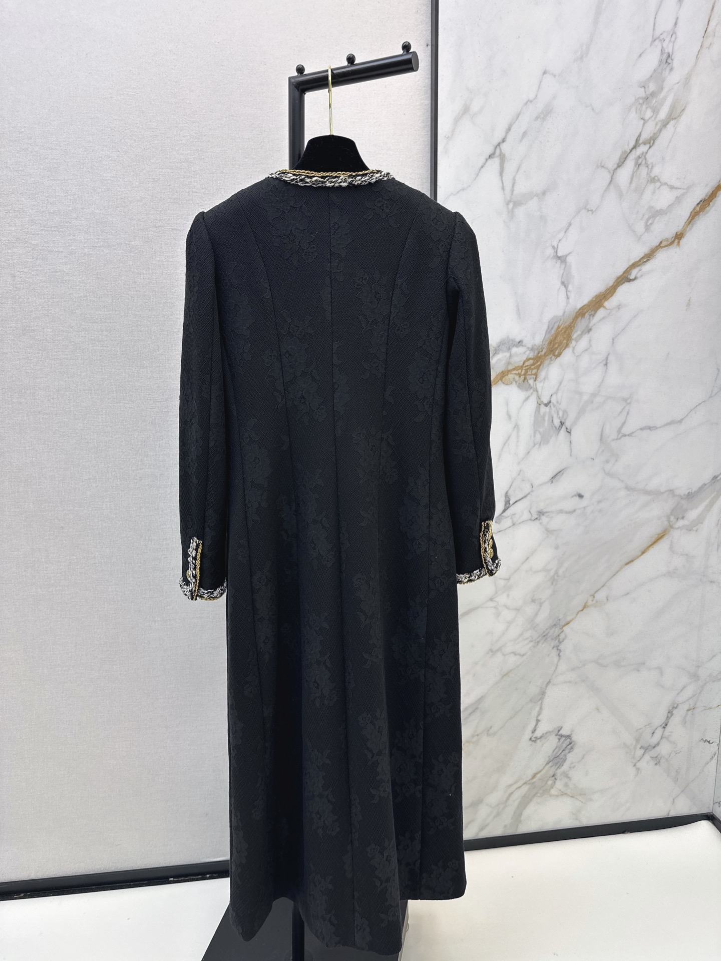 Chan 26fw lace trim overcoats
