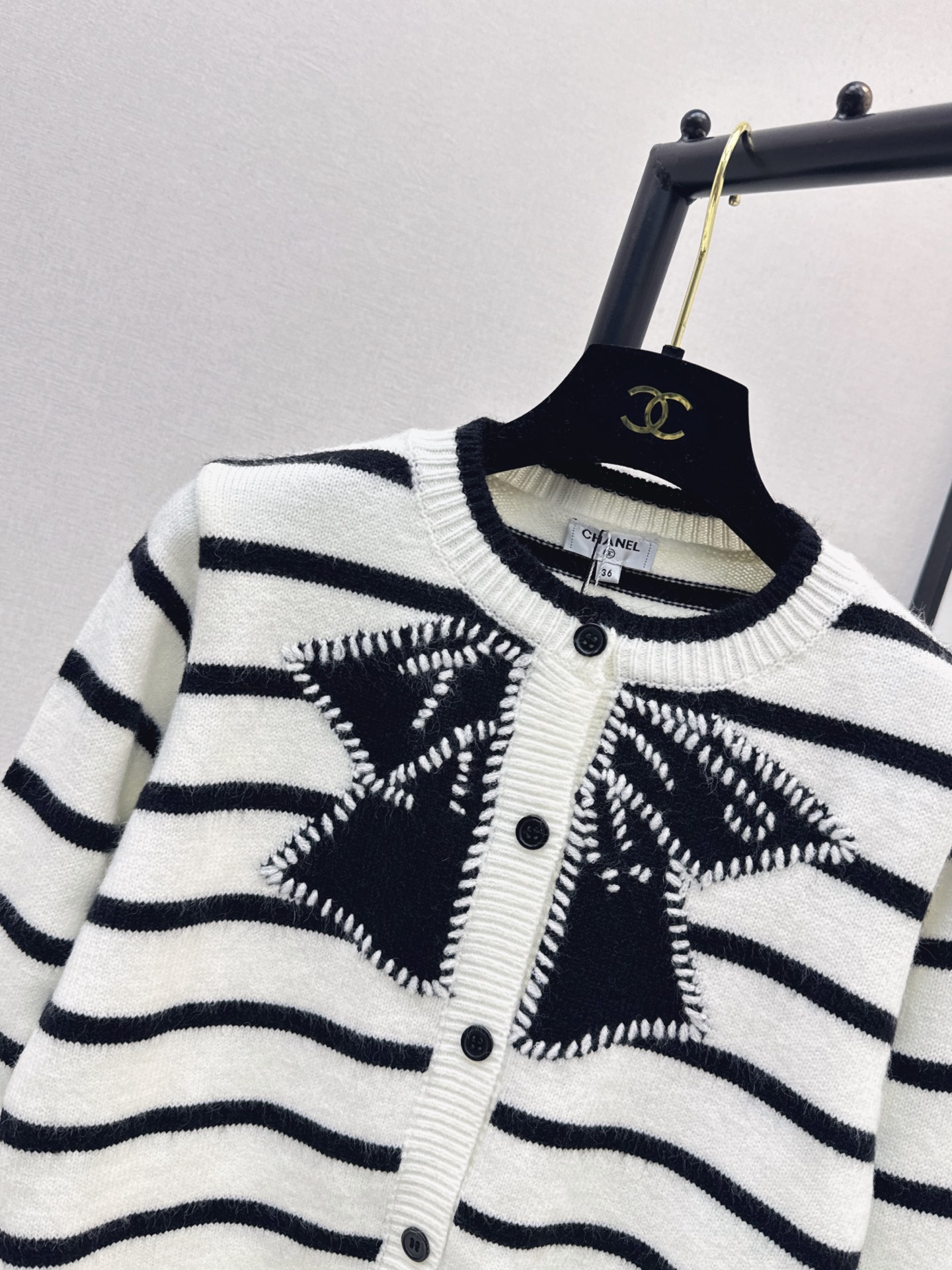 Chan 26fw bow knit cardigan